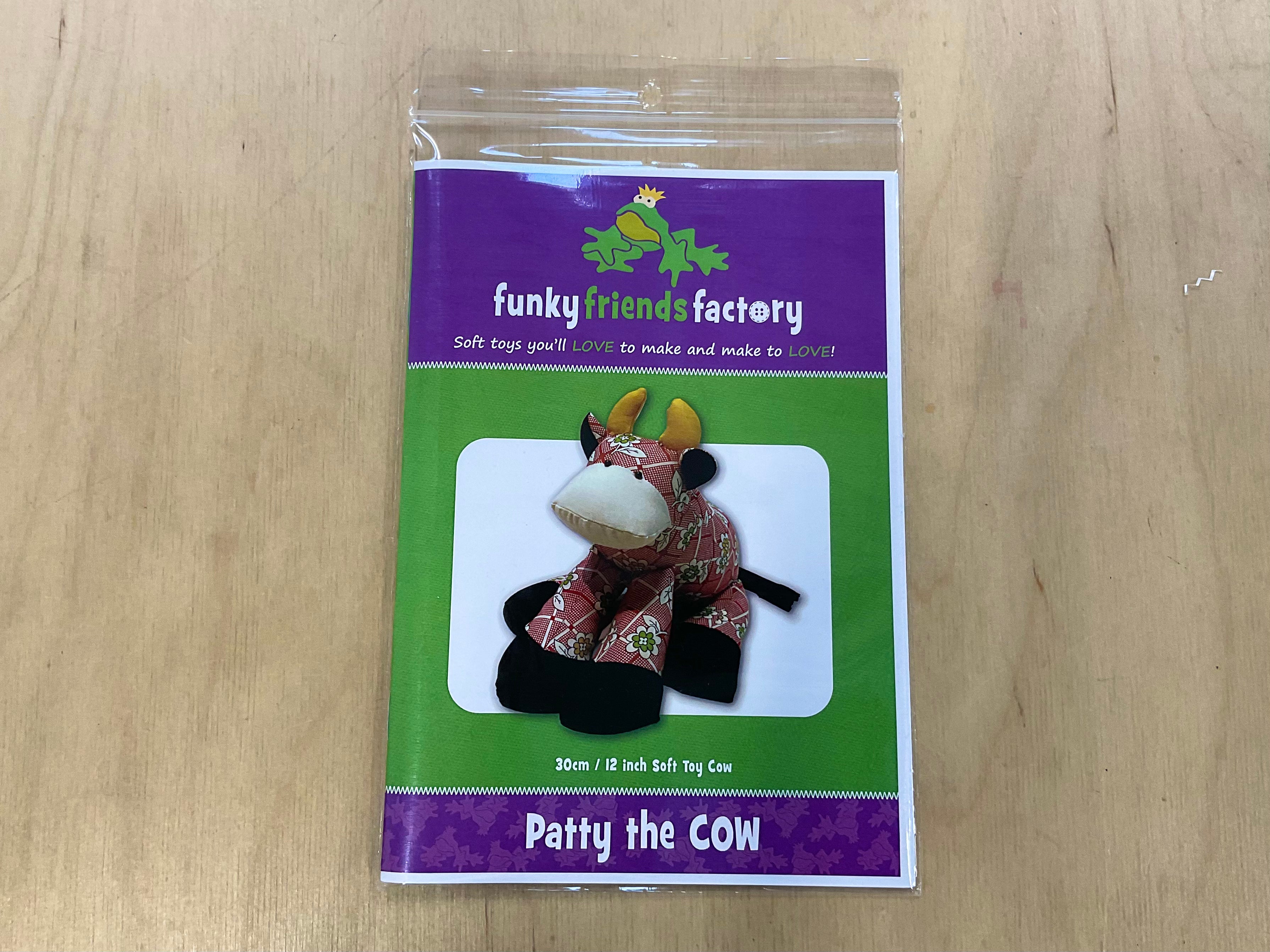 Patty the Cow Funky Friends Factory Soft Toy Pattern