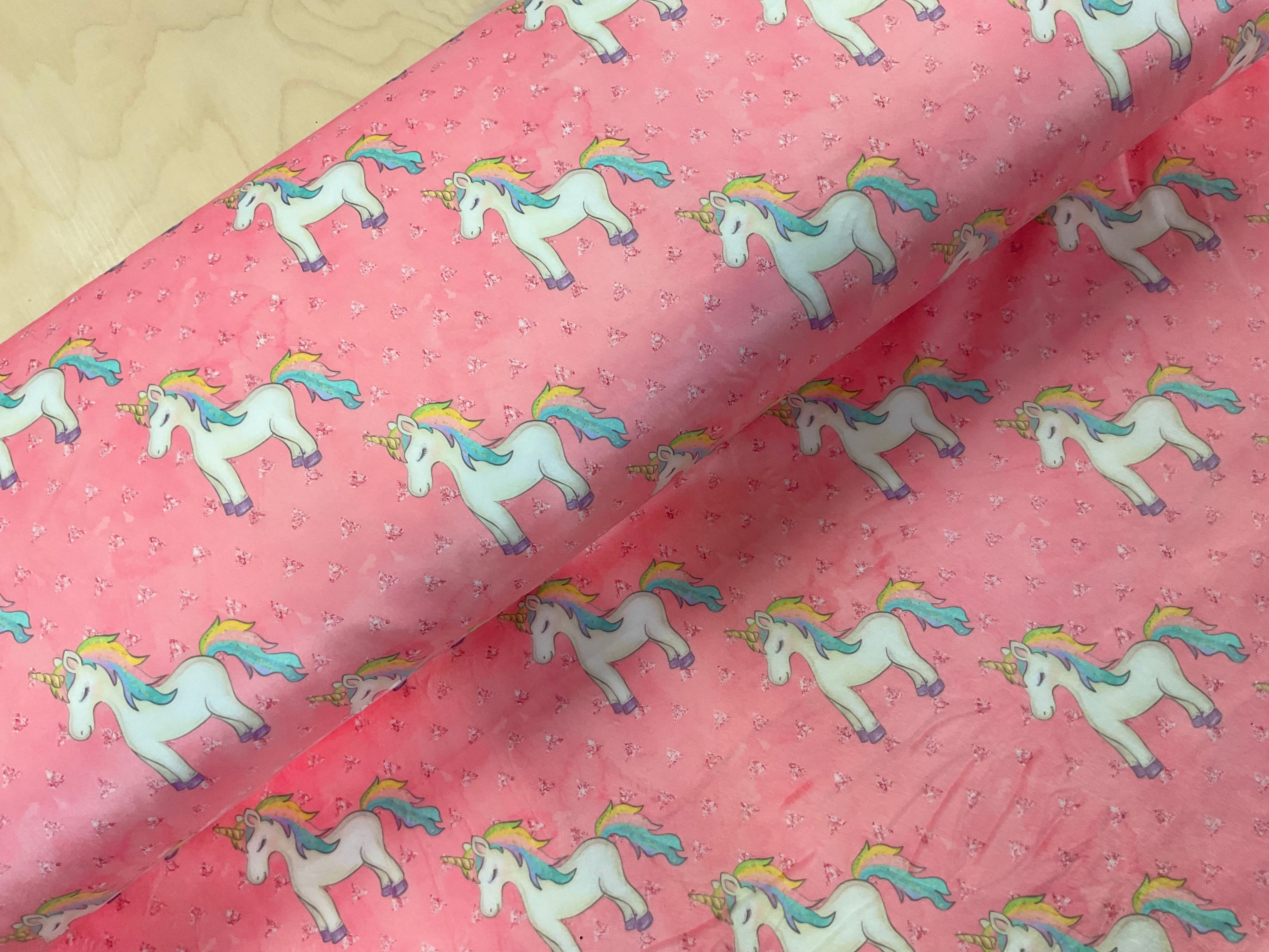 Pink Unicorn Squish Fleece
