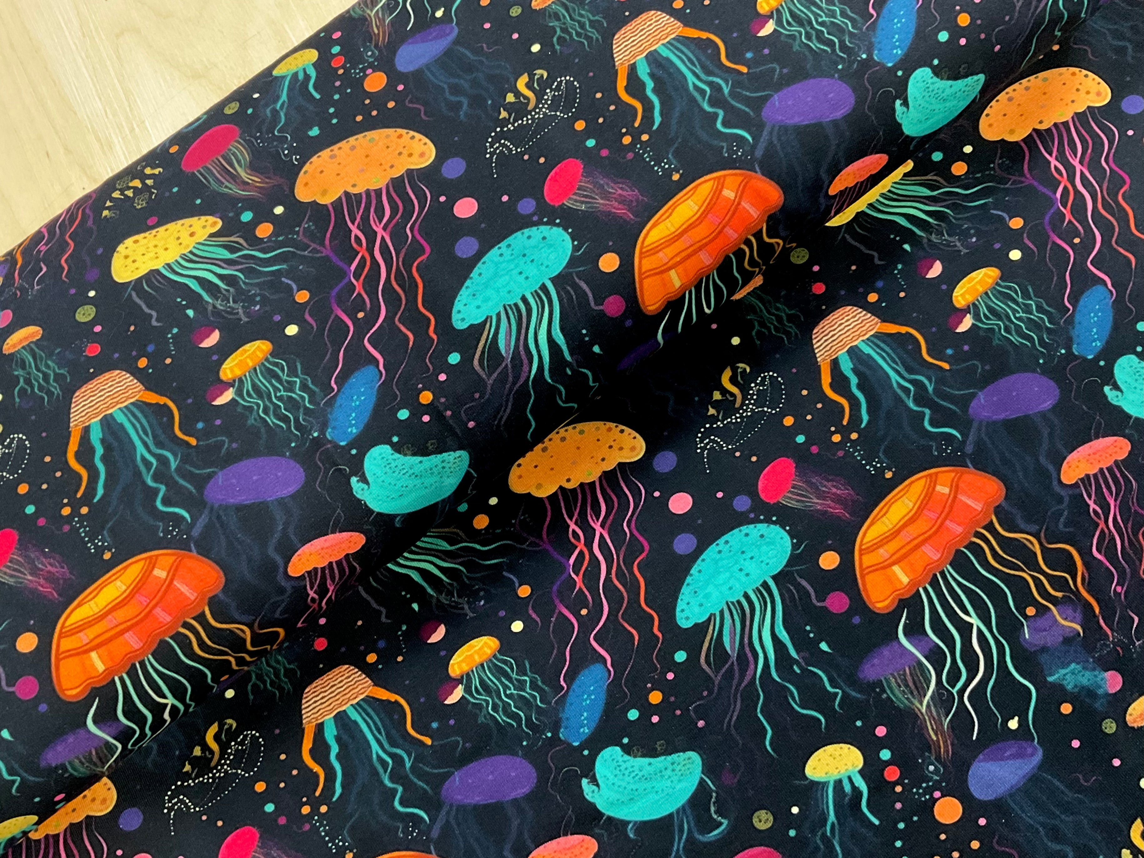 PRE ORDER Jellyfish Cotton Jersey Fabric - DUE IN STOCK EARLY JUNE