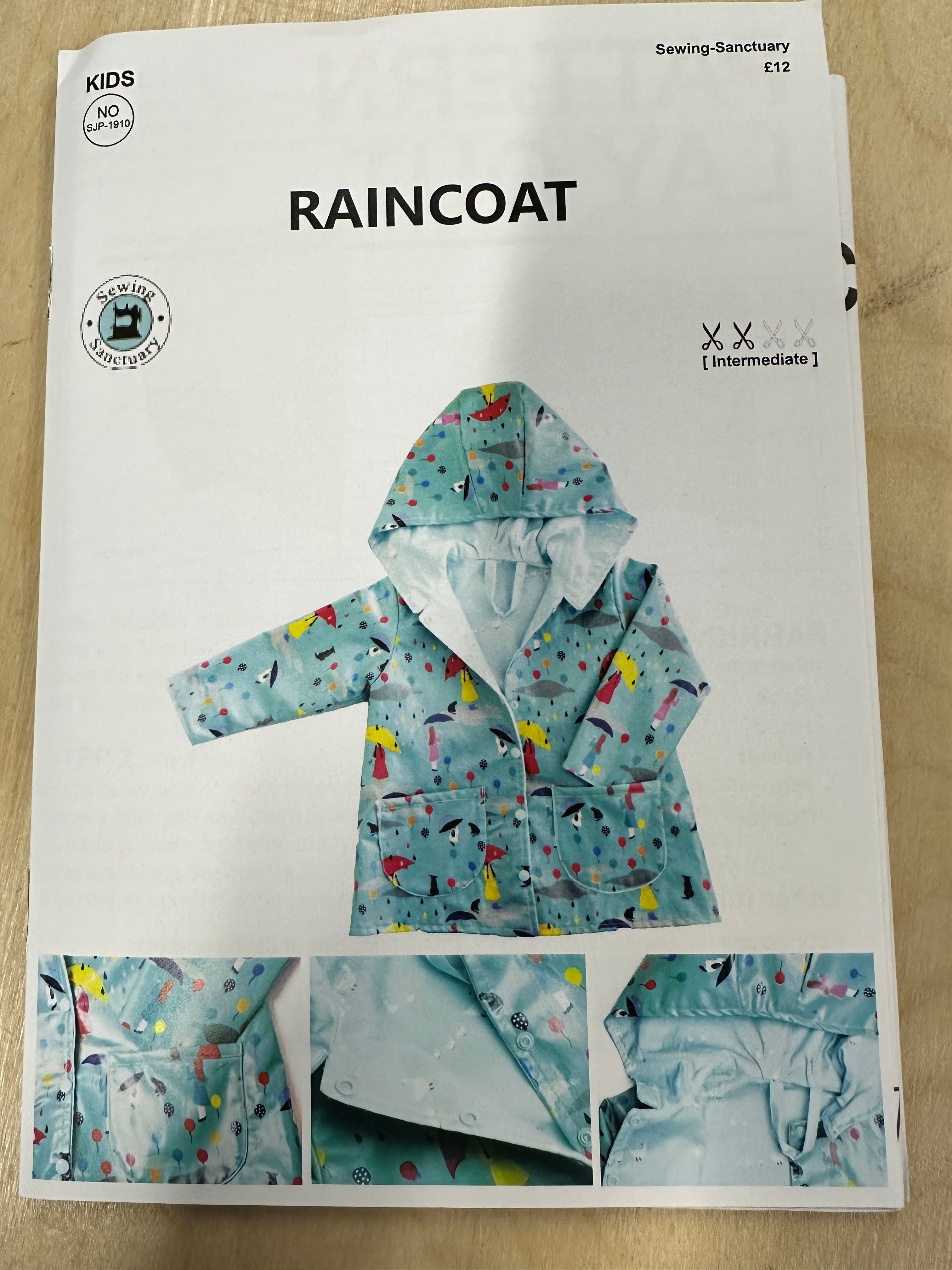 Raincoat by Sewing Sanctuary Children’s sewing pattern