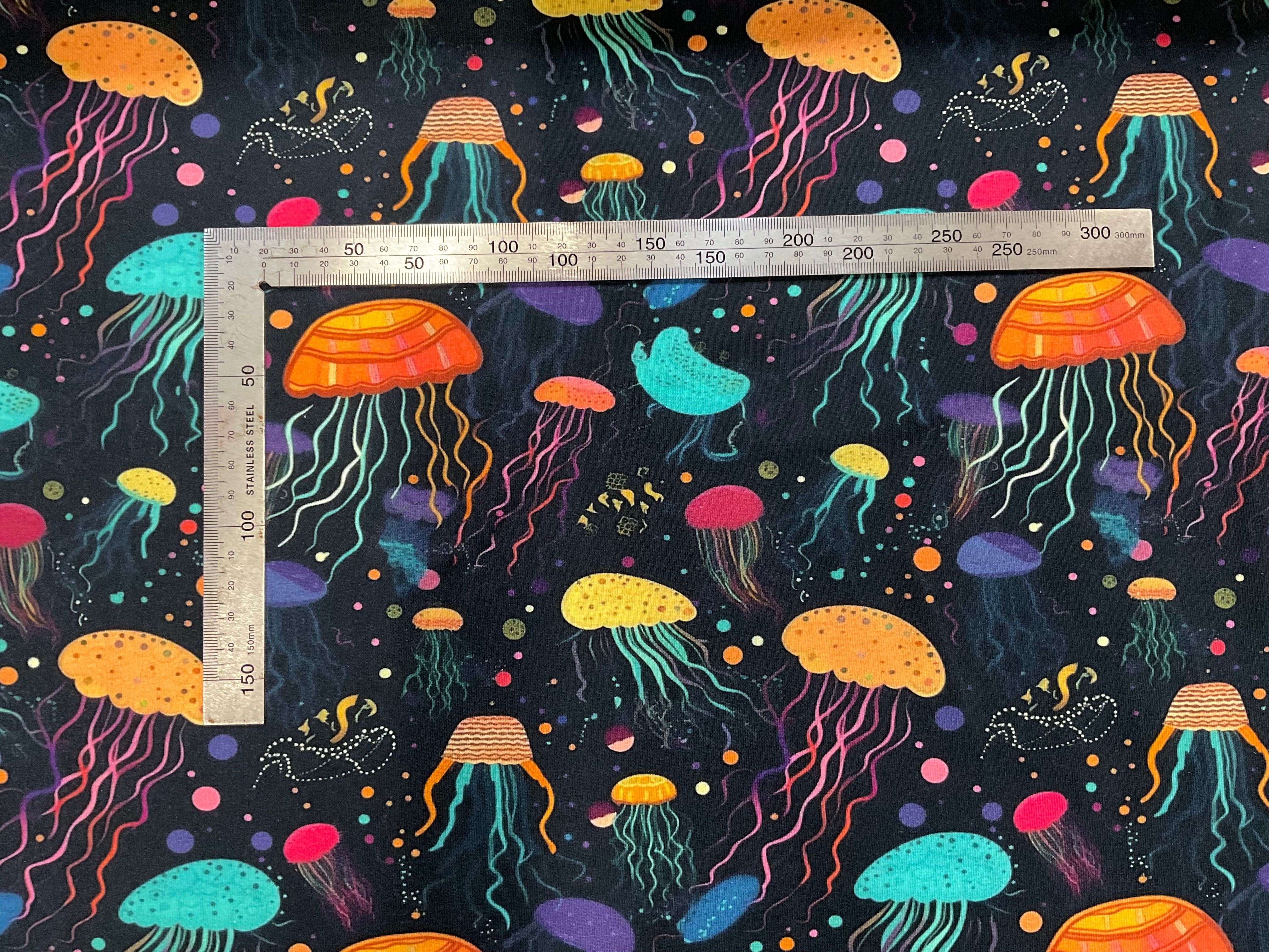 PRE ORDER Jellyfish Cotton Jersey Fabric - DUE IN STOCK EARLY JUNE