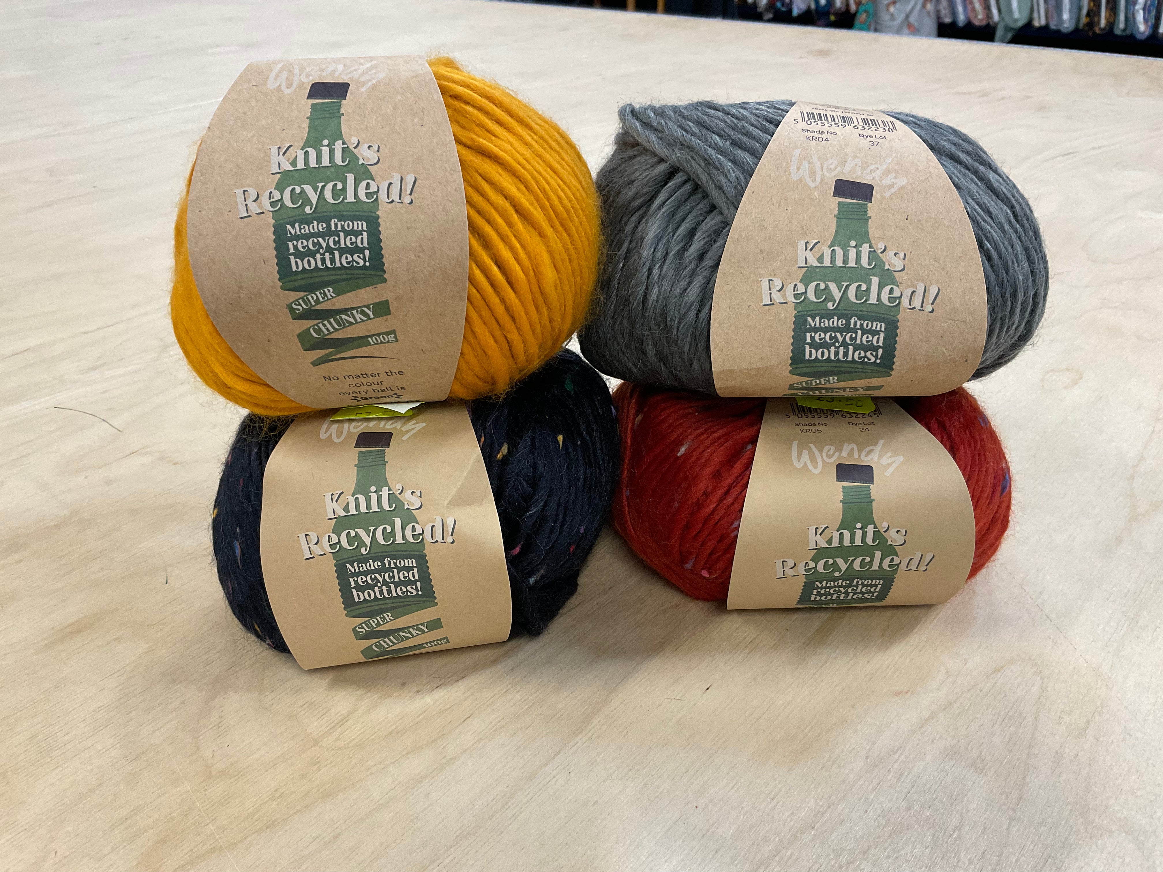 Wendy Knits Recycled Super Chunky Yarn  100g