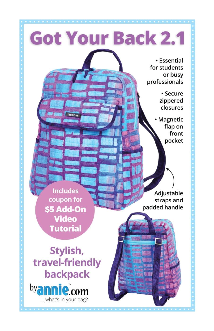 Patterns by Annie Got Your Backpack 2.1 Sewing Pattern