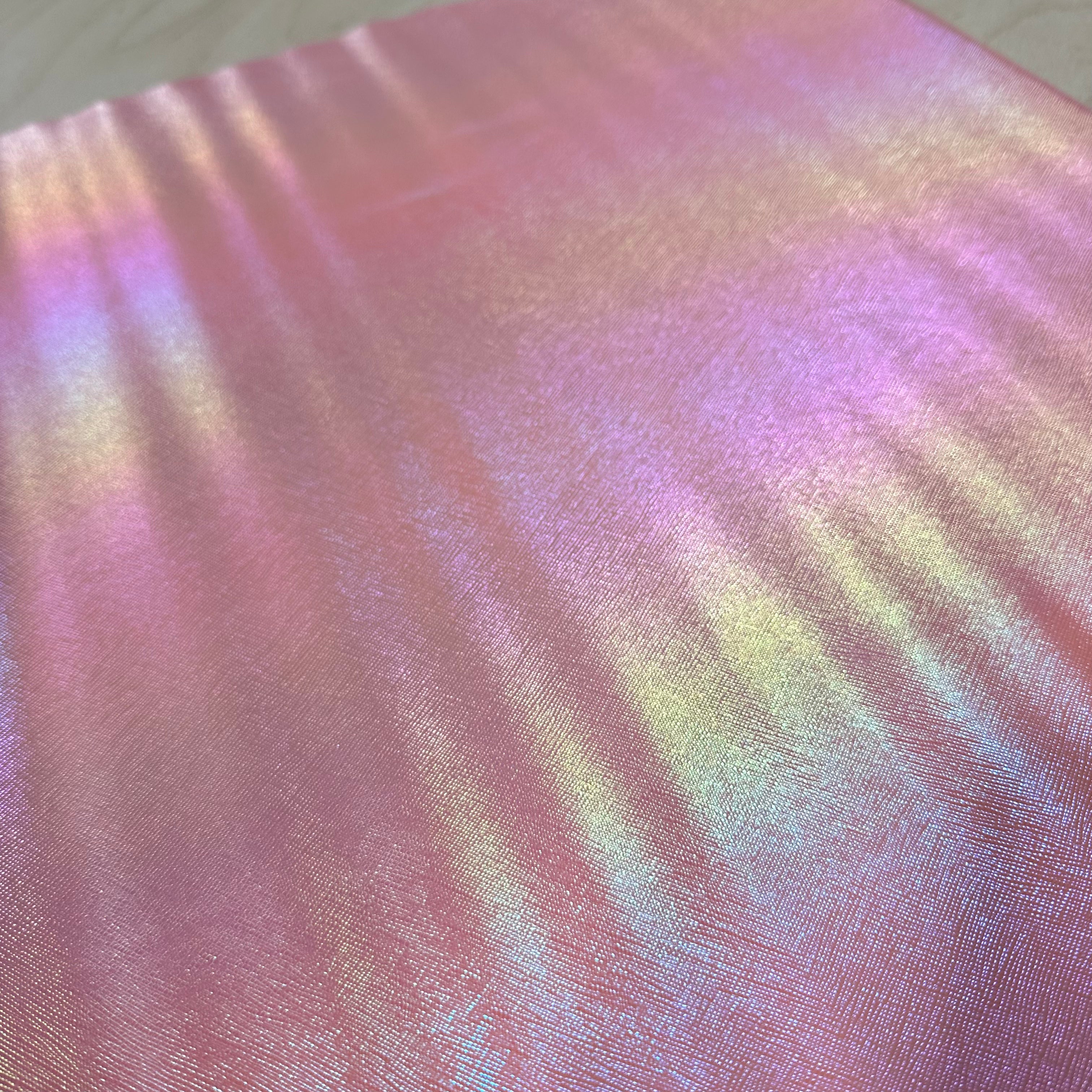 Pearl Rainbow iridescent Faux Leather Vinyl