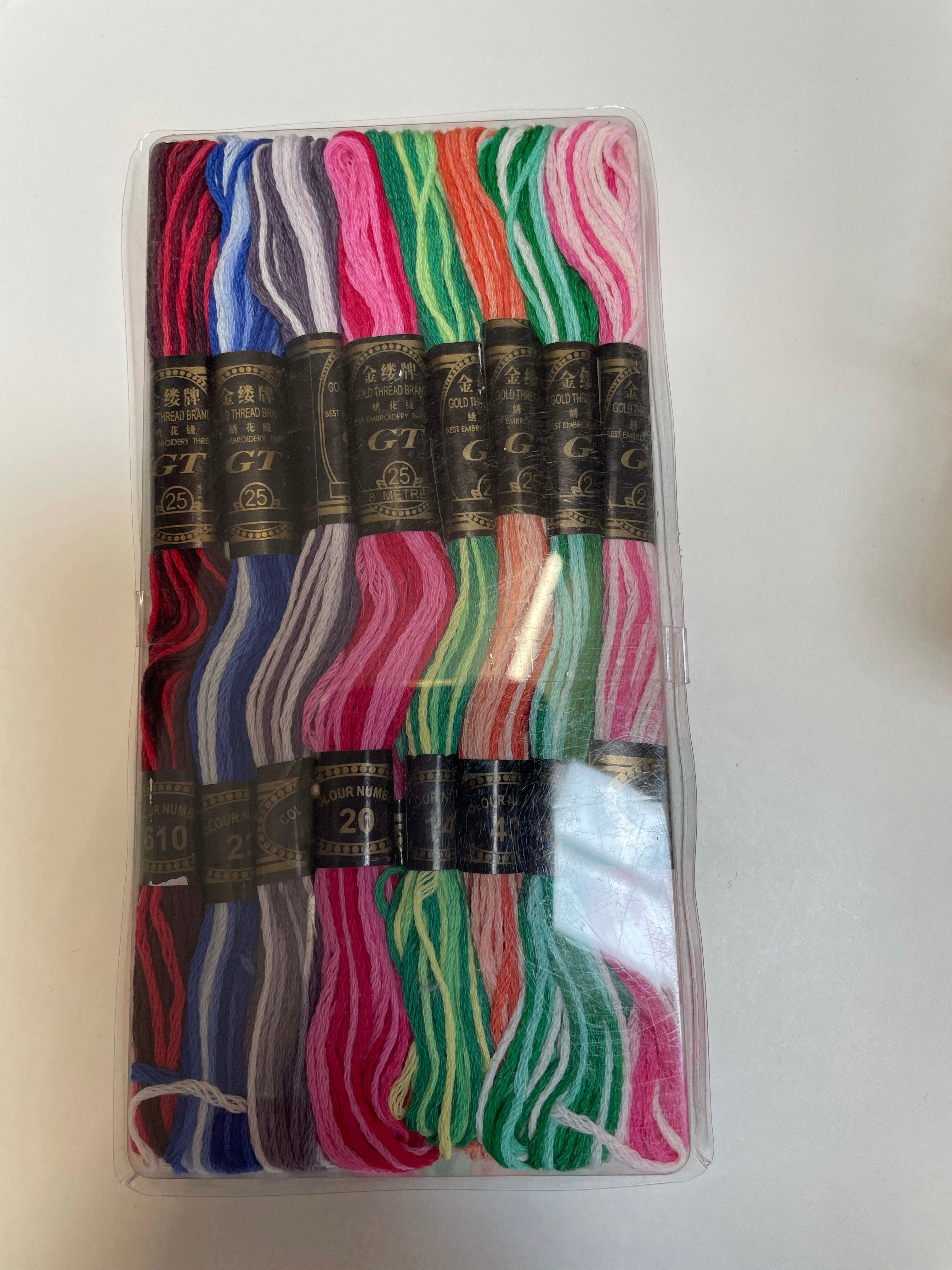 Embroidery thread two tone colour pack