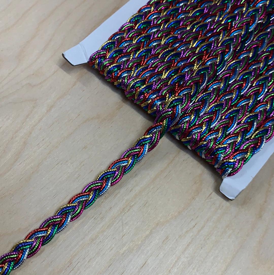 12mm metallic rainbow Braid