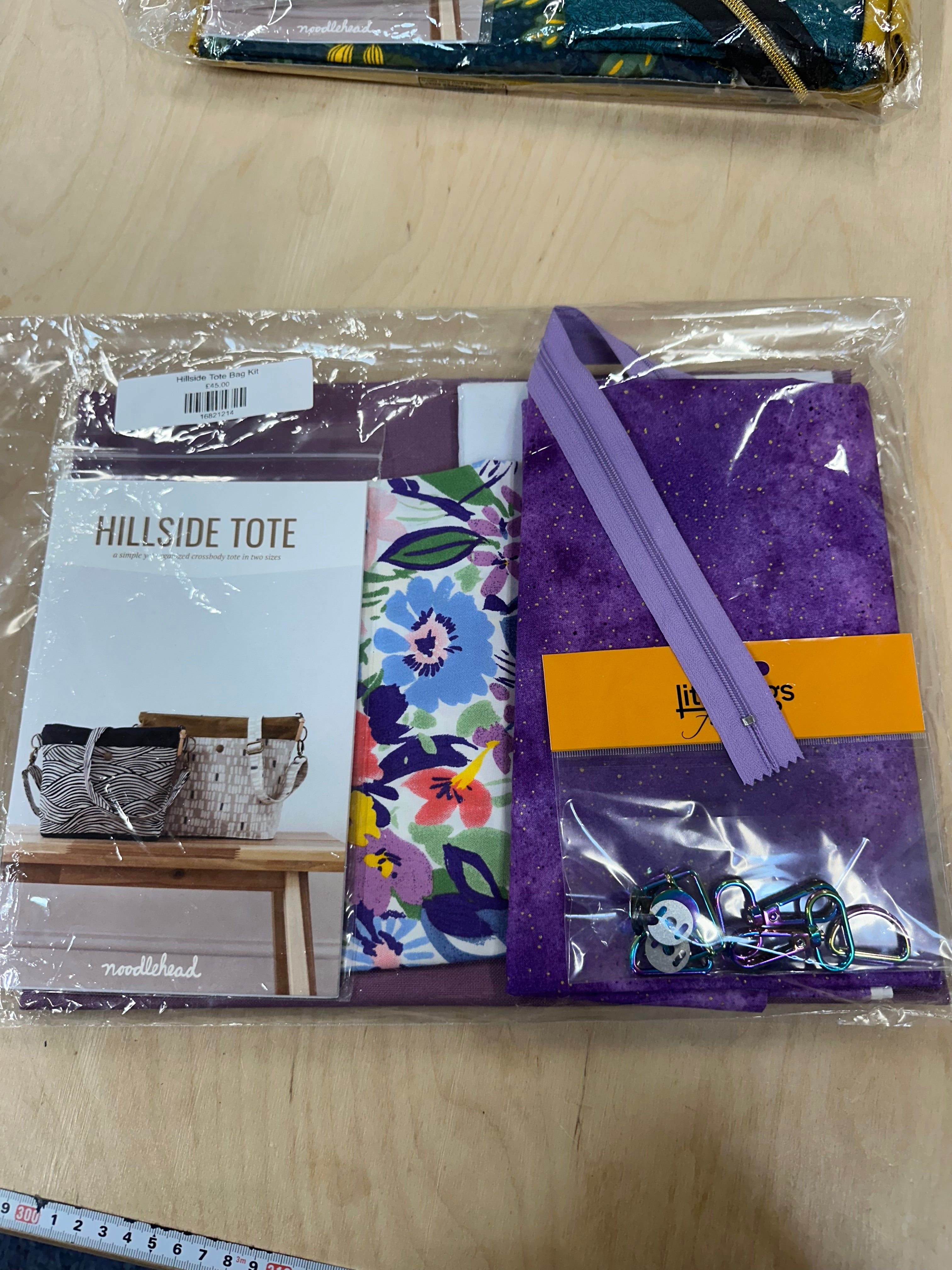 Noodlehead Hillside Tote Bag Kit - Purple Floral