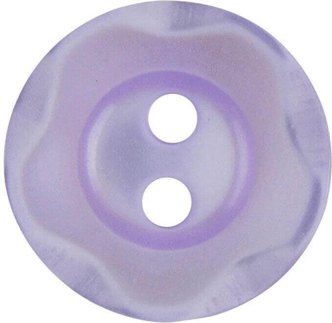 14mm Two Hole Wavy Edge Polyester Buttons