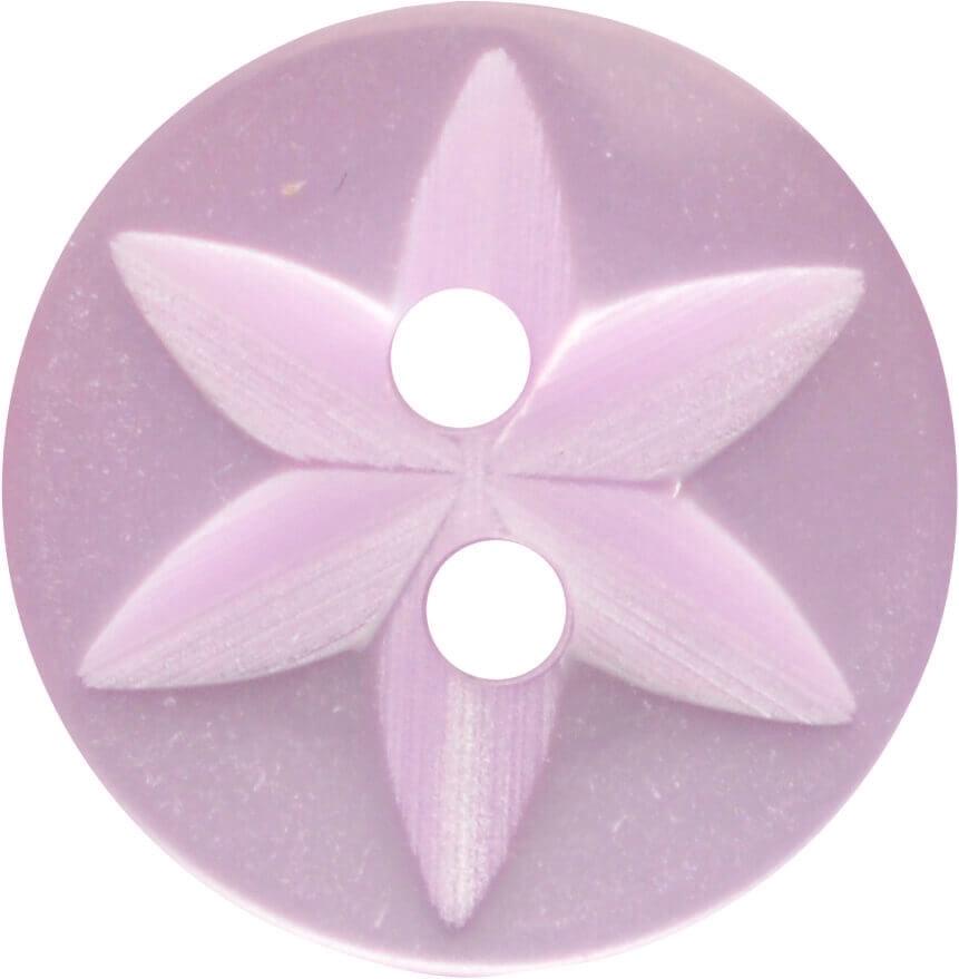 14mm Two Hole Star Design Buttons