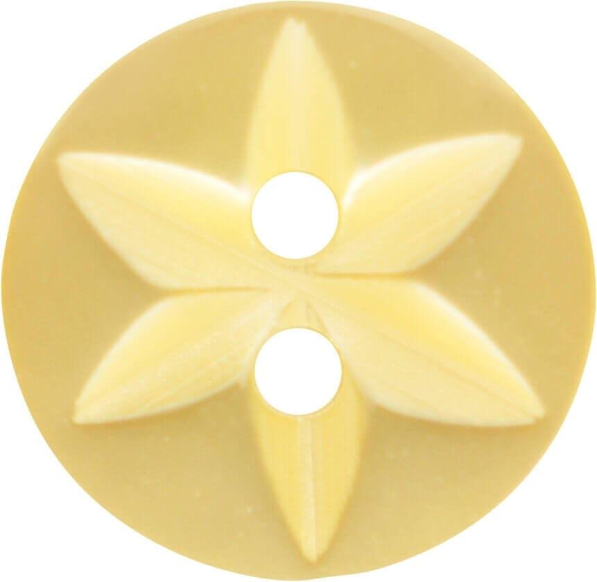11.5 mm Two Hole Star Design Buttons