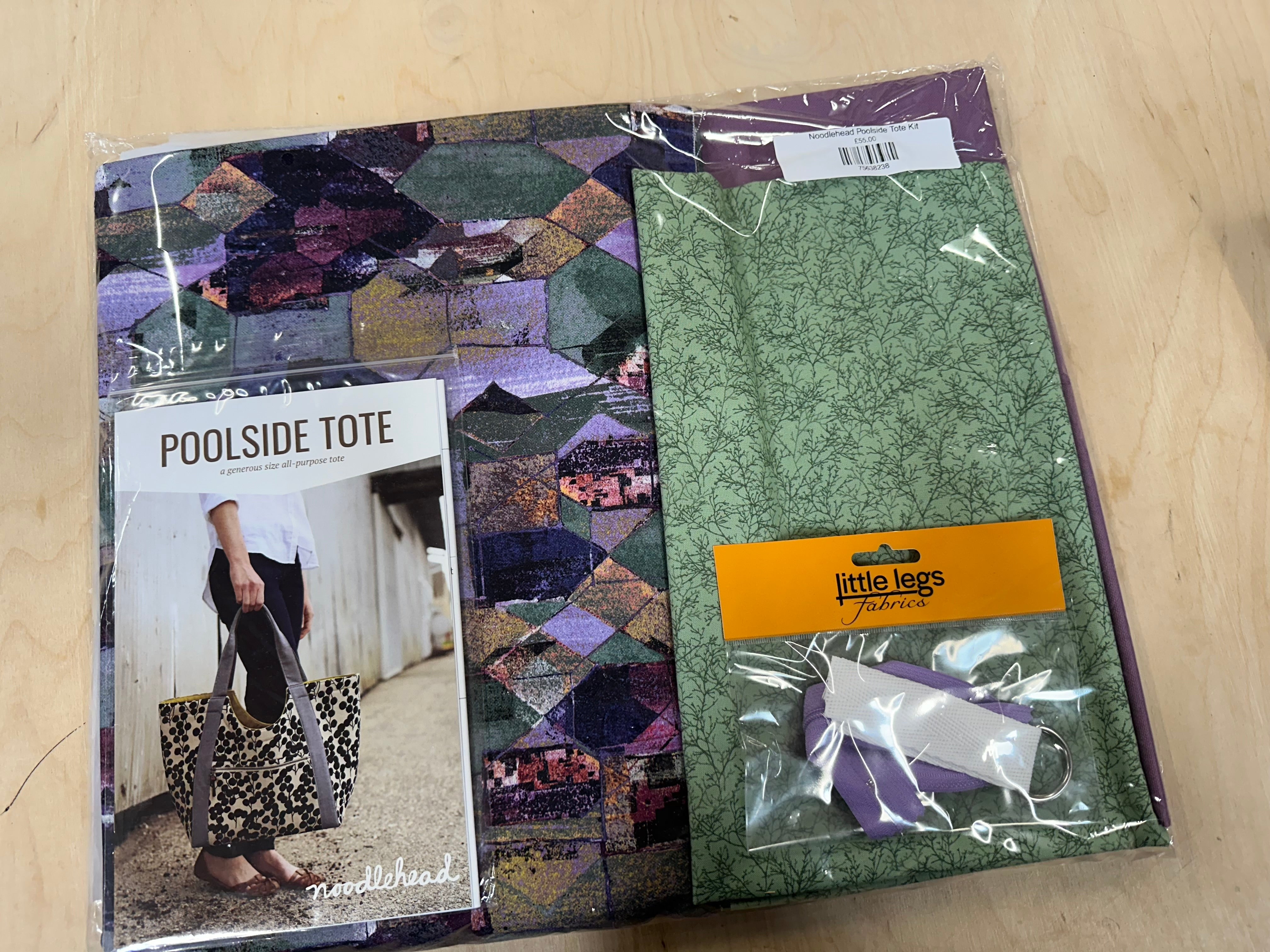 Noodlehead Poolside Tote Kit - Purple Geometric