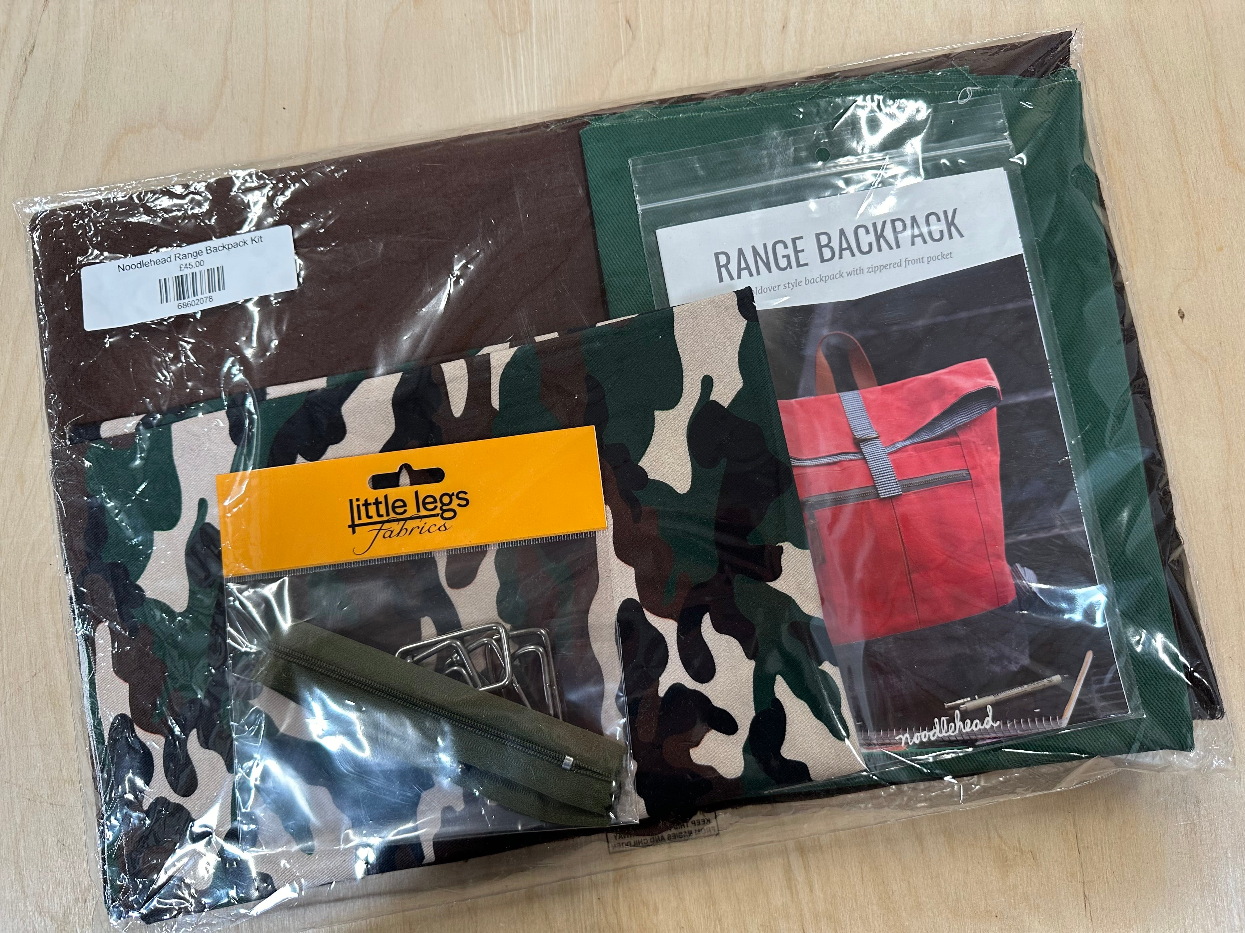 Noodlehead Range Backpack Kit - Camo Fabric