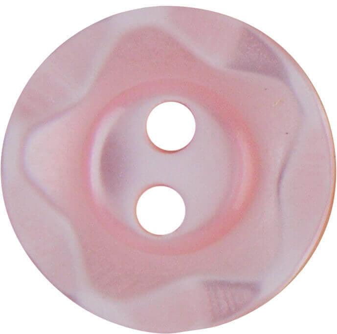 17mm Two Hole Wavy Edge Polyester Buttons