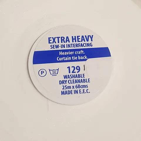 129 Extra Heavy Sew In Interfacing