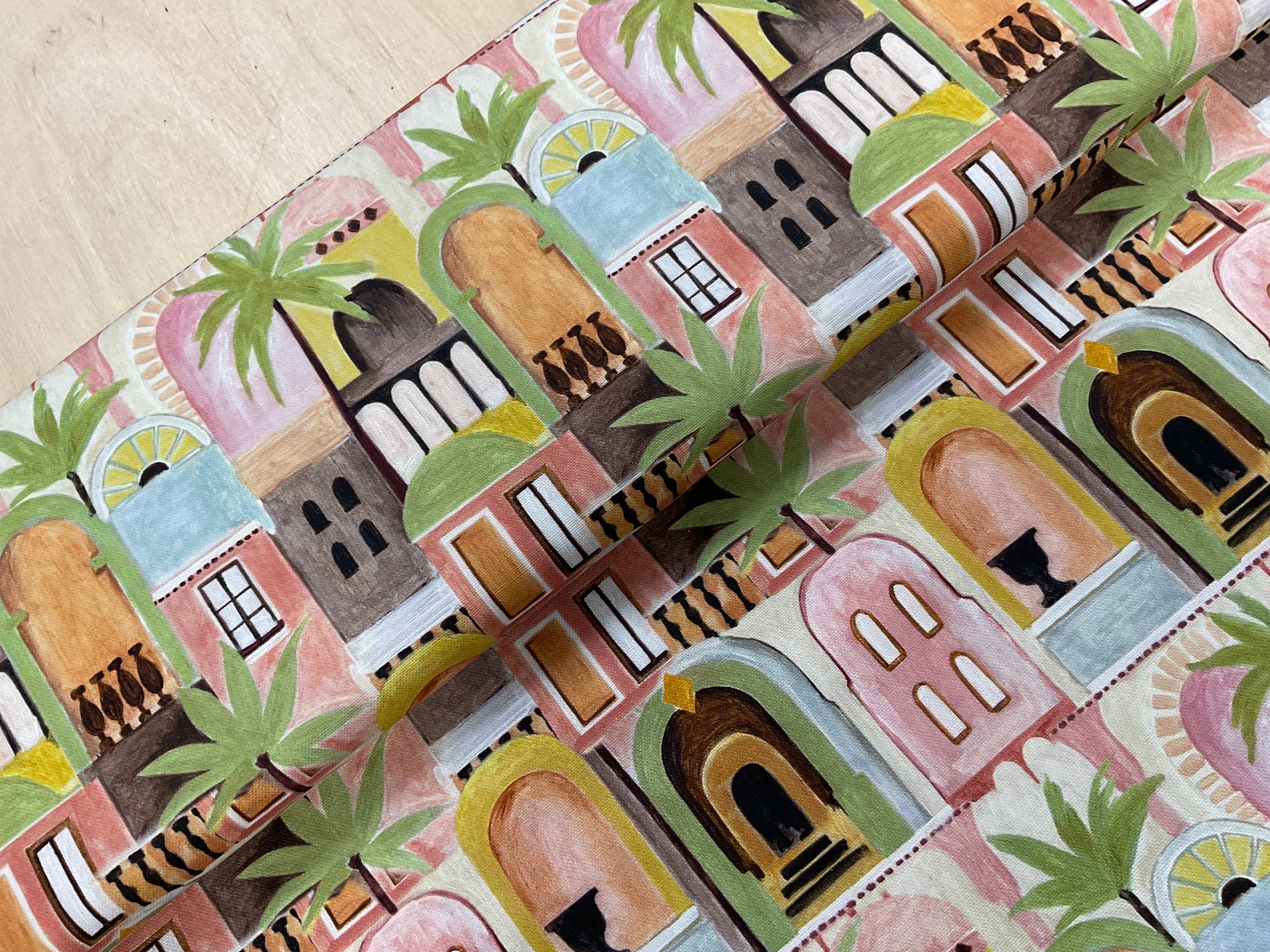 Noodlehead Poolside Tote Kit - Tropical Cottages Fabric