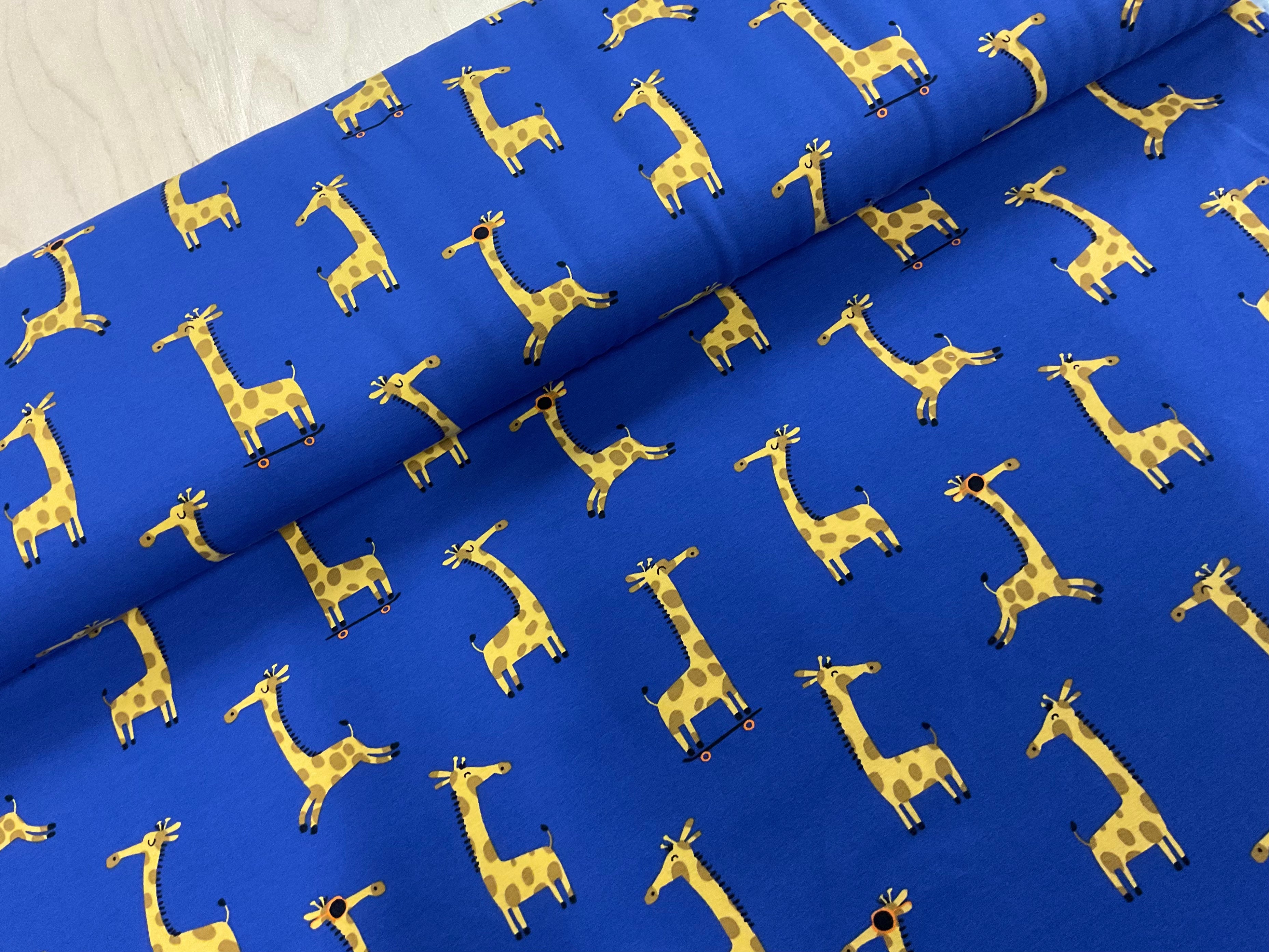 Cool Giraffe Cotton Jersey Fabric