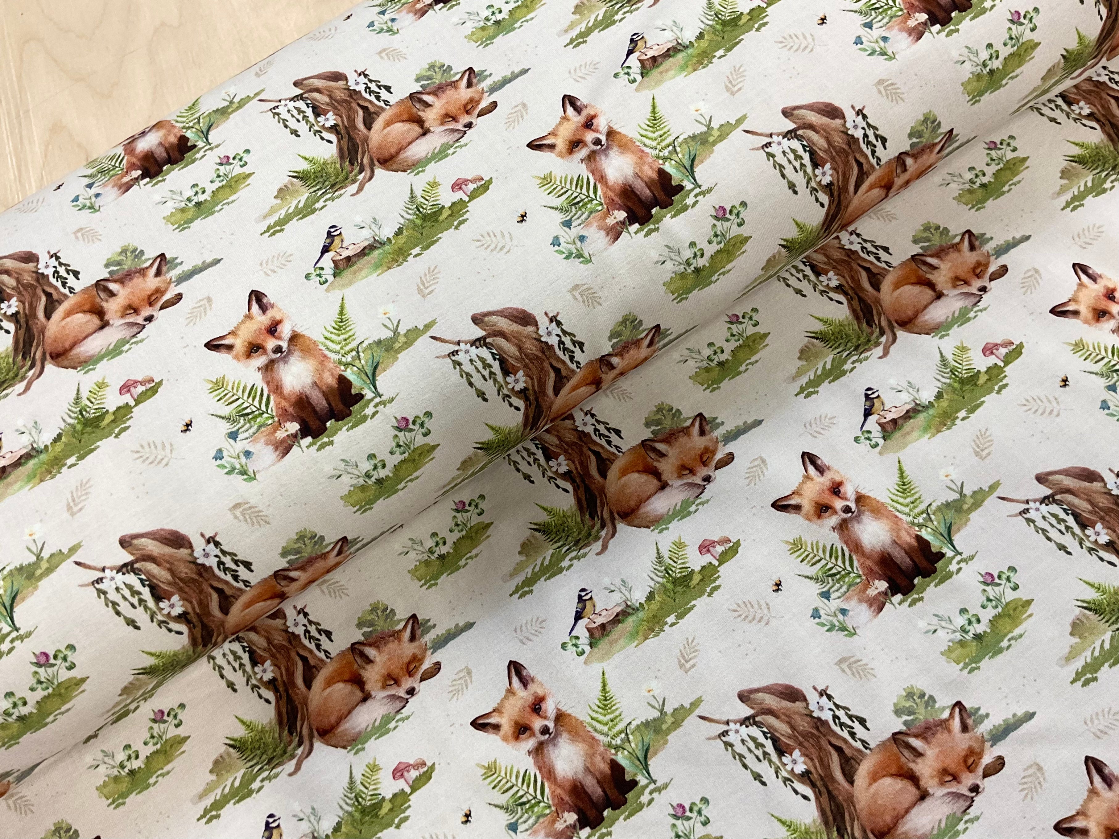 Fox Cub Cotton Jersey Fabric