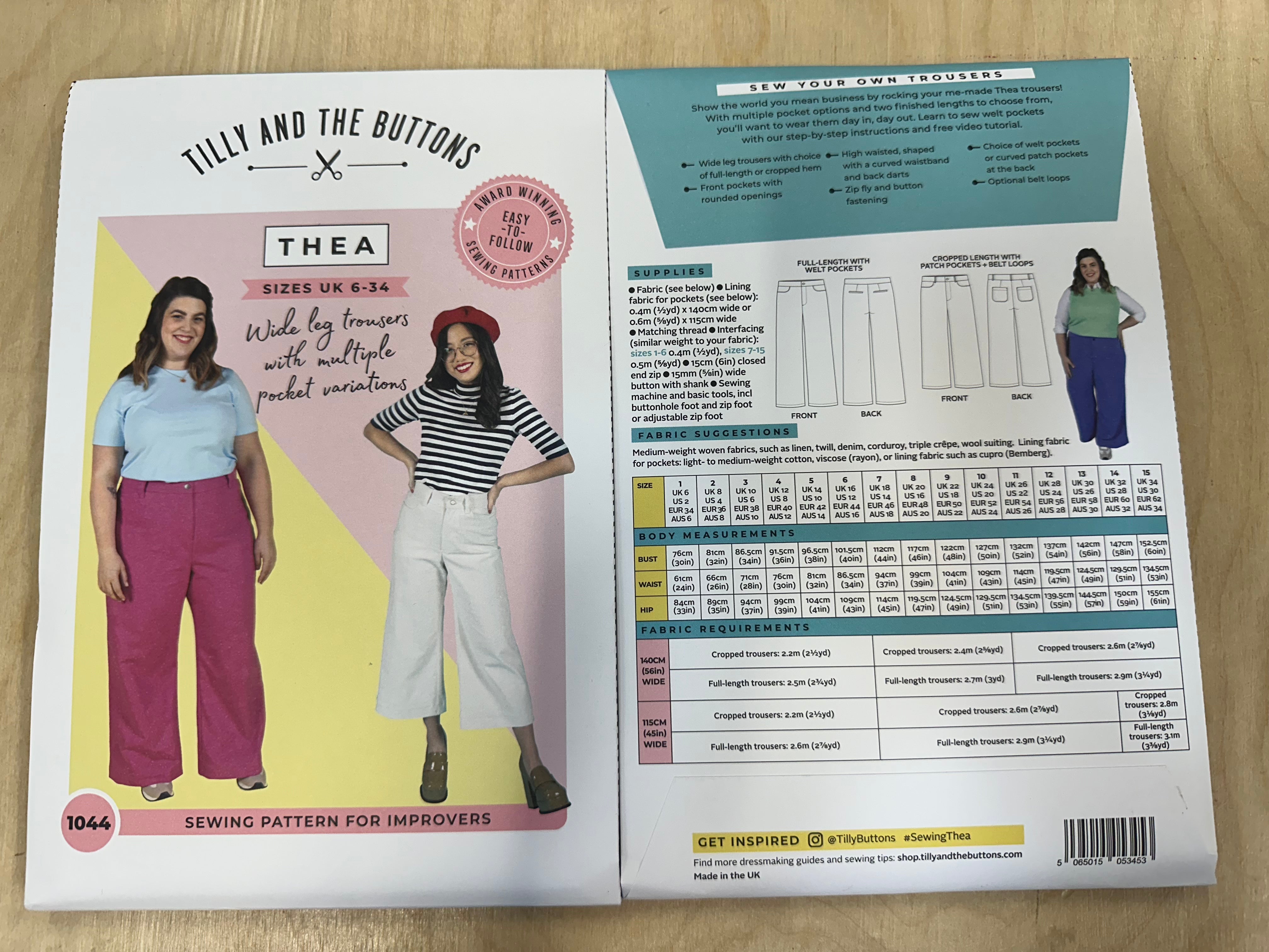 Tilly & The Buttons Thea Sewing Pattern