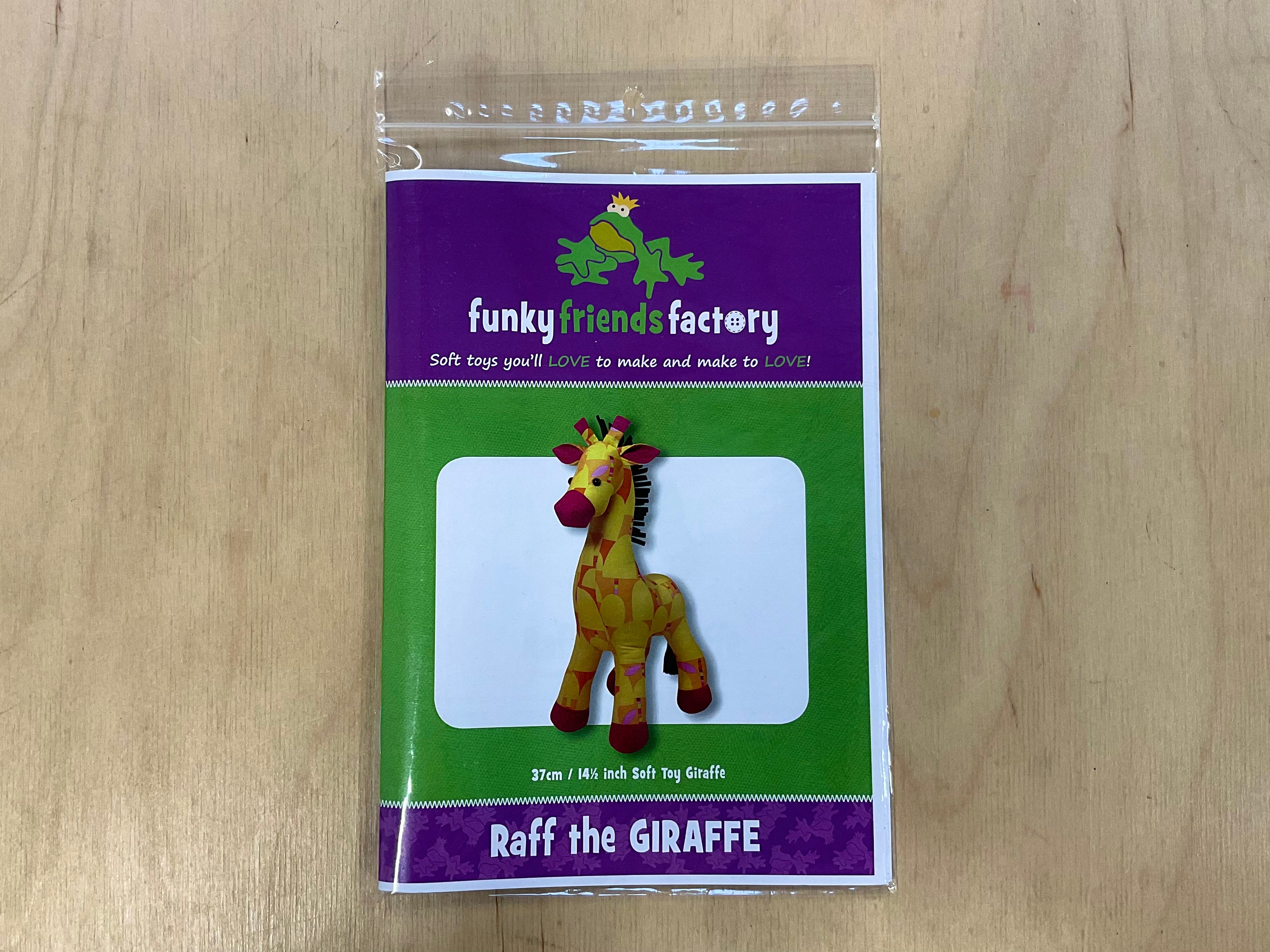 Raff the Giraffe Funky Friends Factory Soft Toy Pattern
