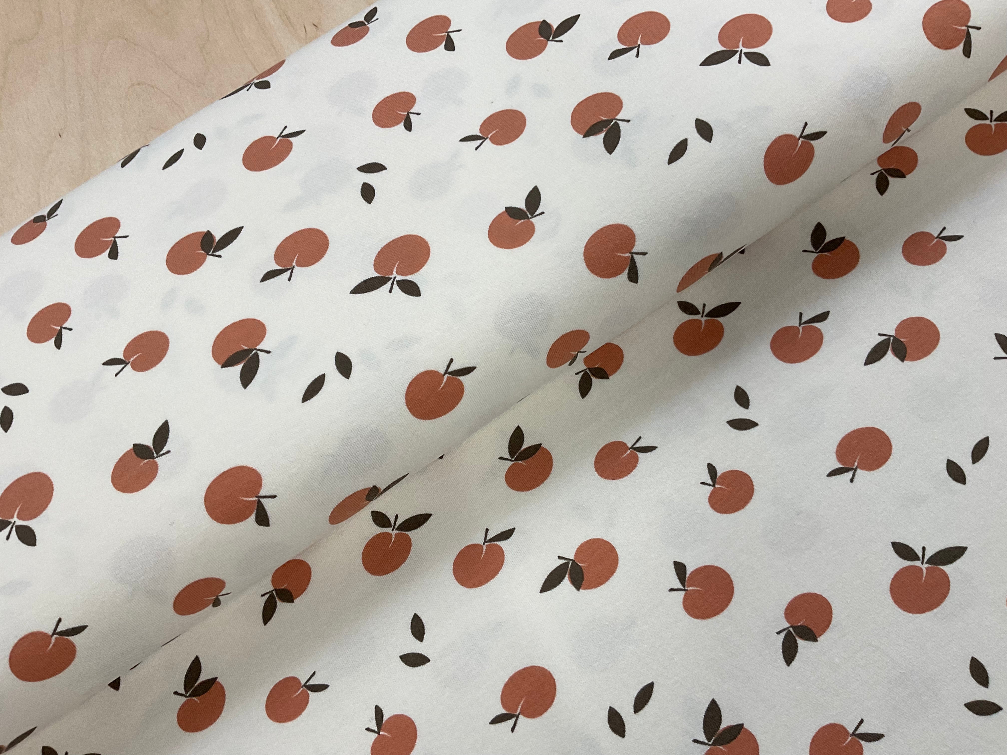Apricots Cotton Jersey Fabric