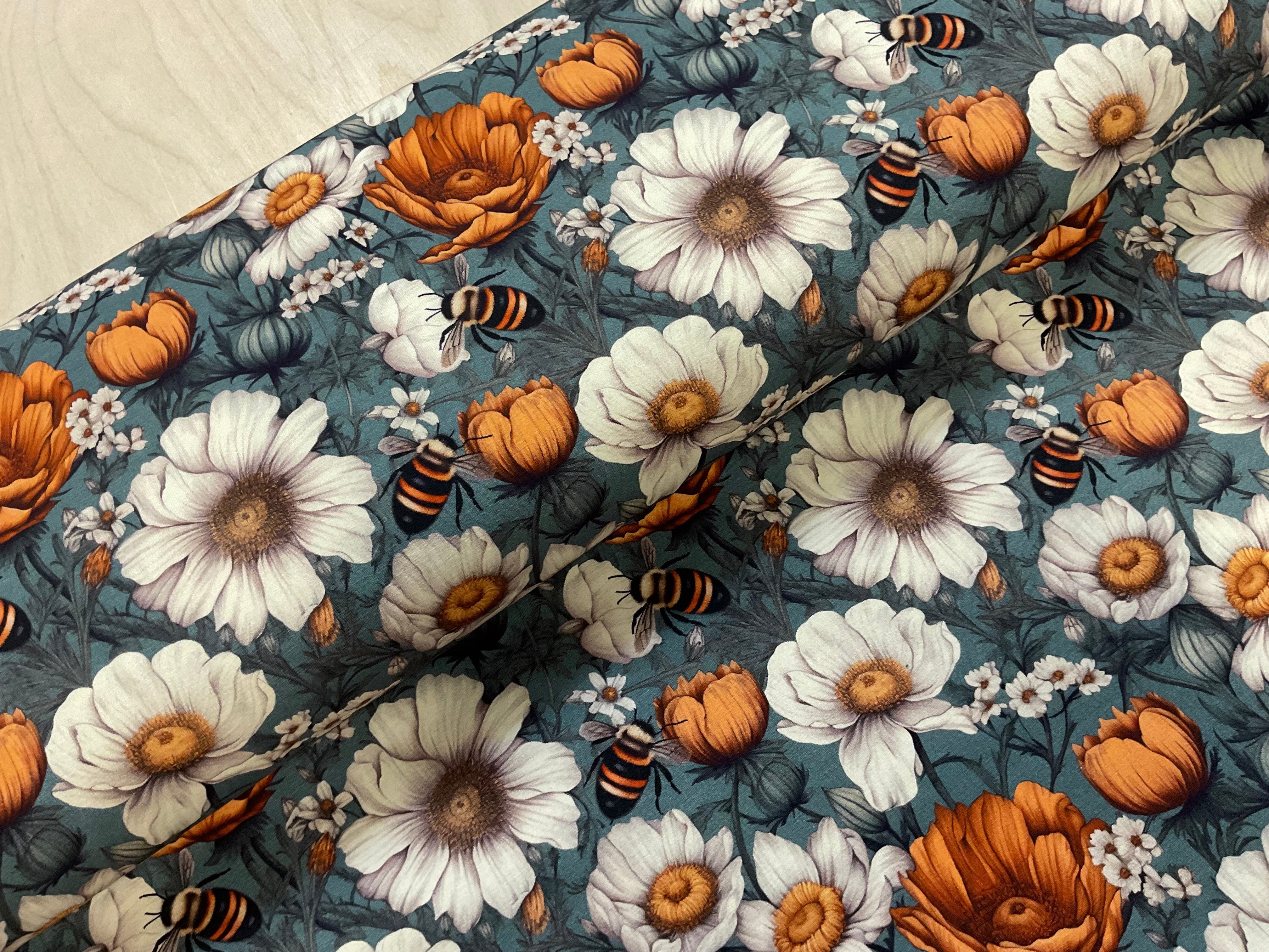 Searching for Pollen Cotton Jersey Fabric