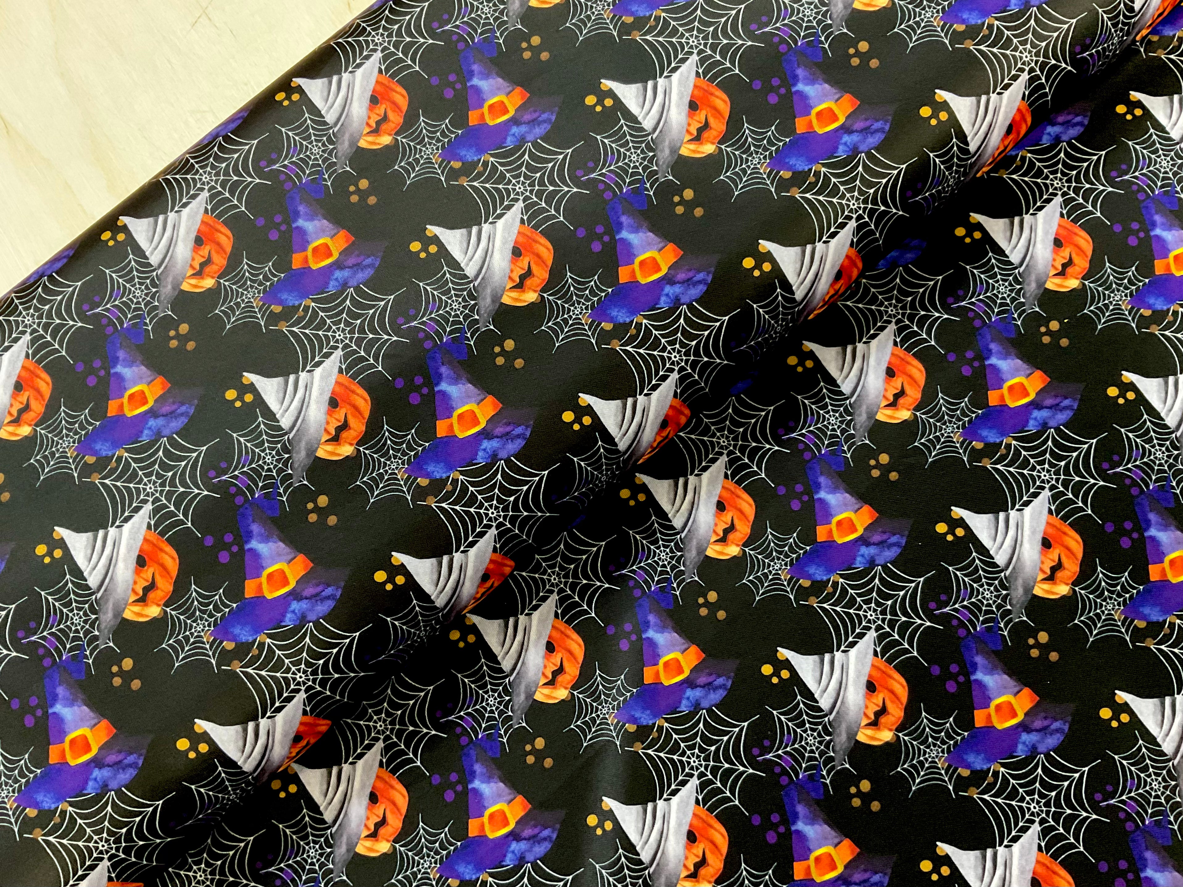 Witchy Pumpkin Stretch Polyester