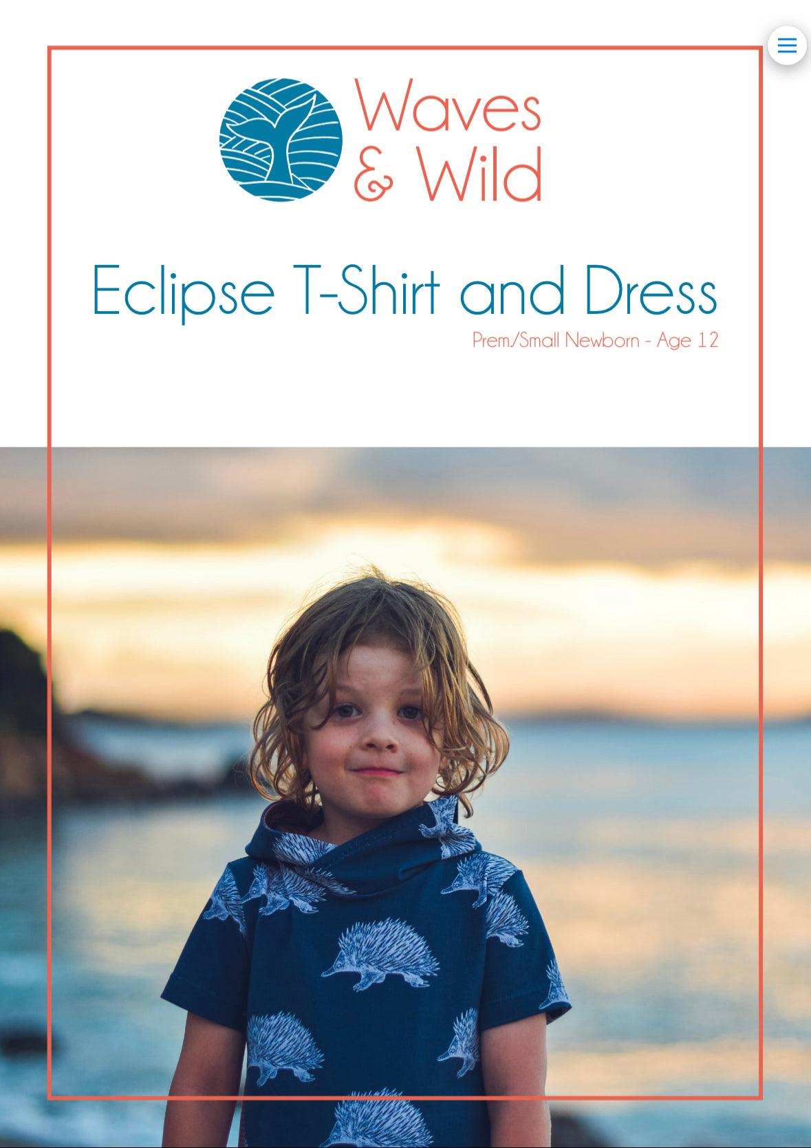 Eclipse T-Shirt & Dress Child Waves and Wilds Paper Pattern