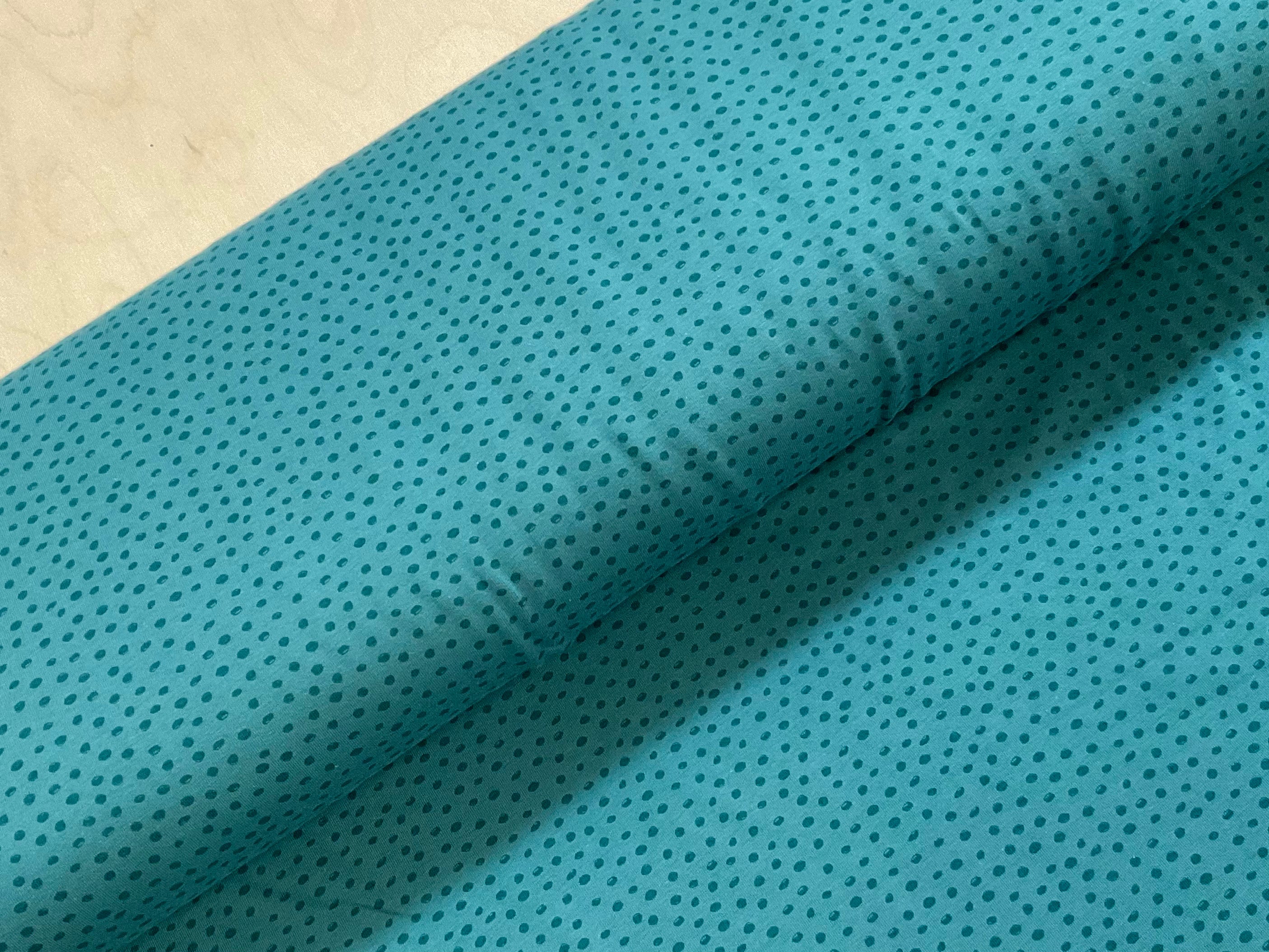 Scribble Dots Cotton Jersey Fabric