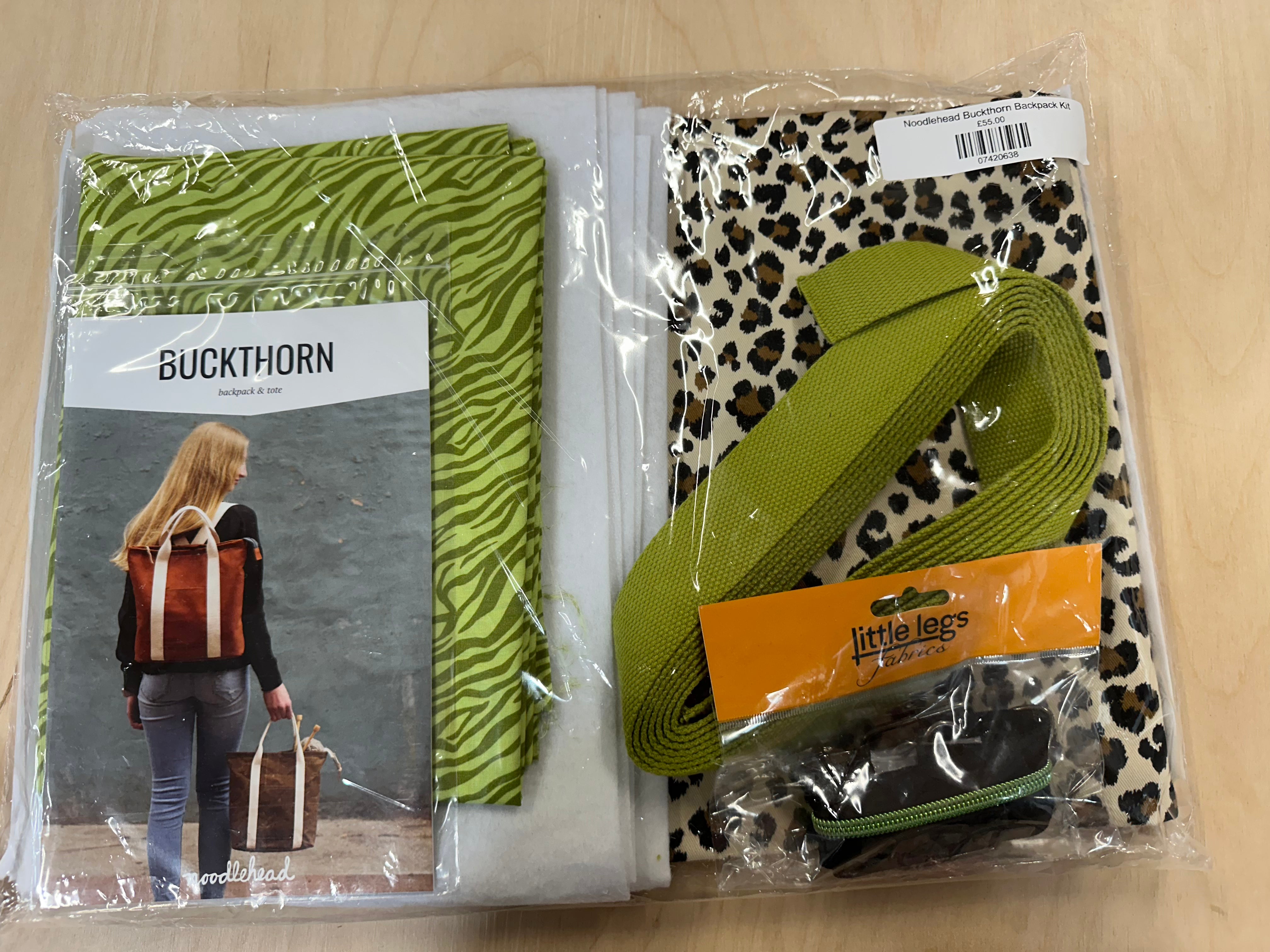 Noodlehead Buckthorn Backpack Kit - Animal Print