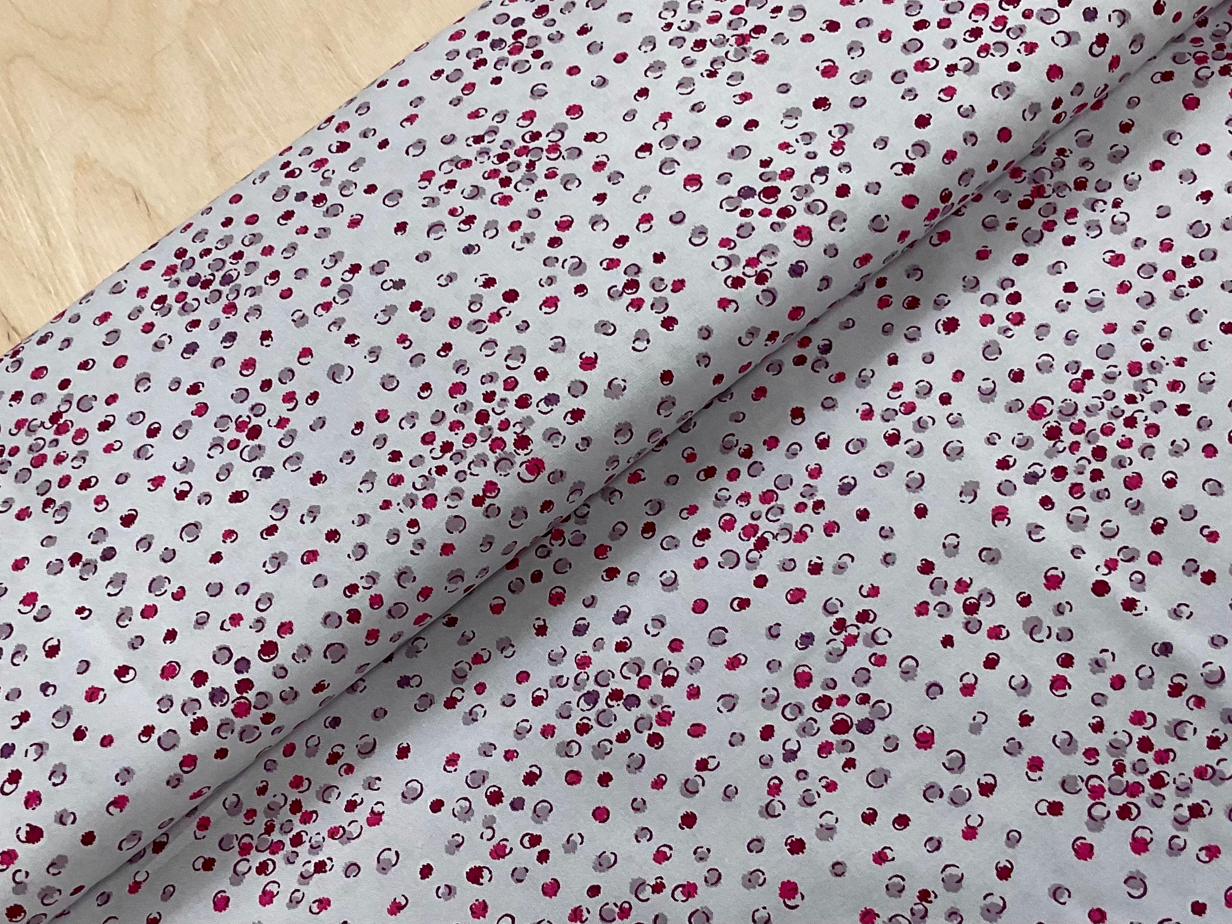 Spots on Pale Lilac 100% Cotton
