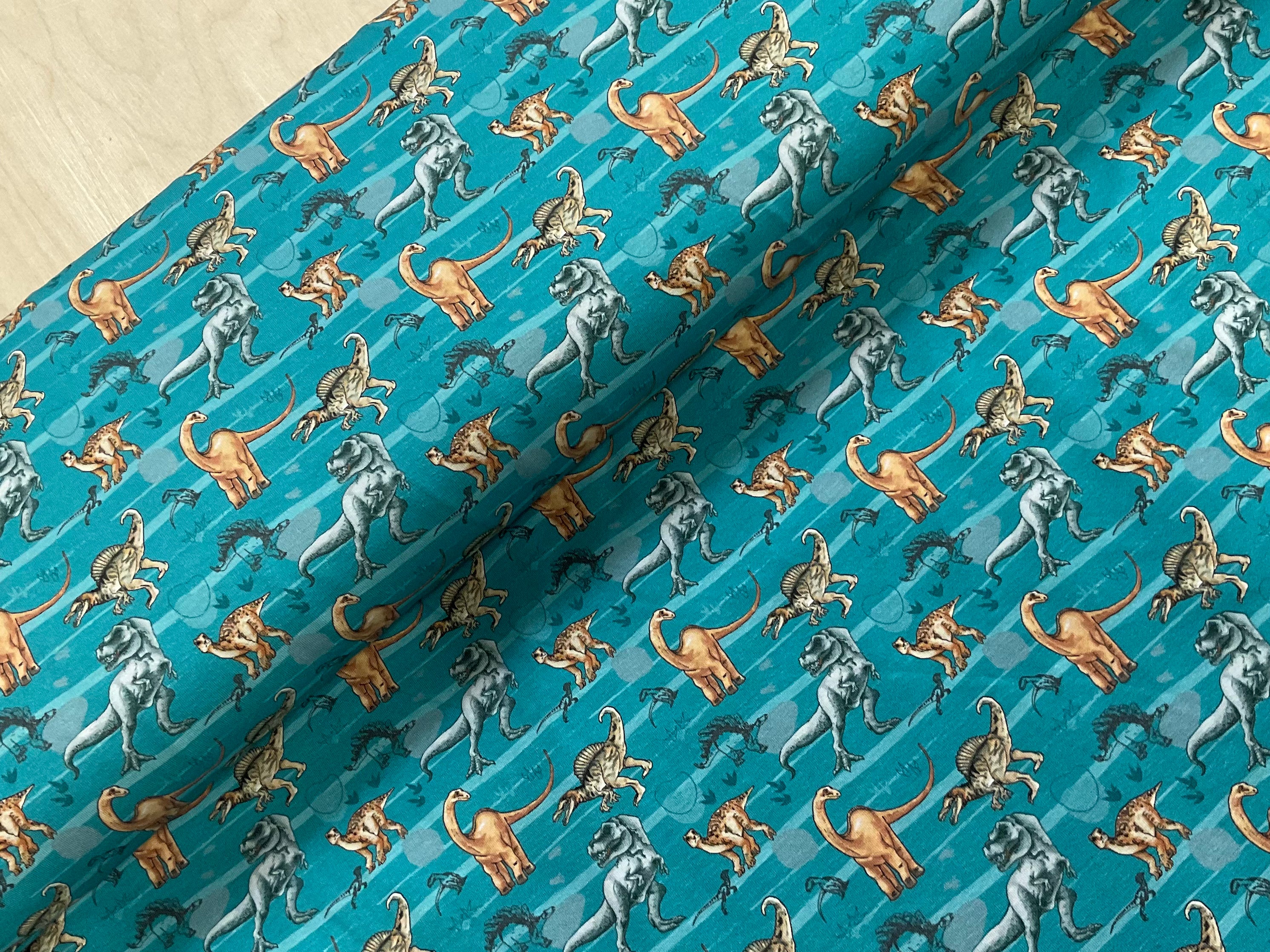 Walking with Dinosaurs Cotton Jersey Fabric