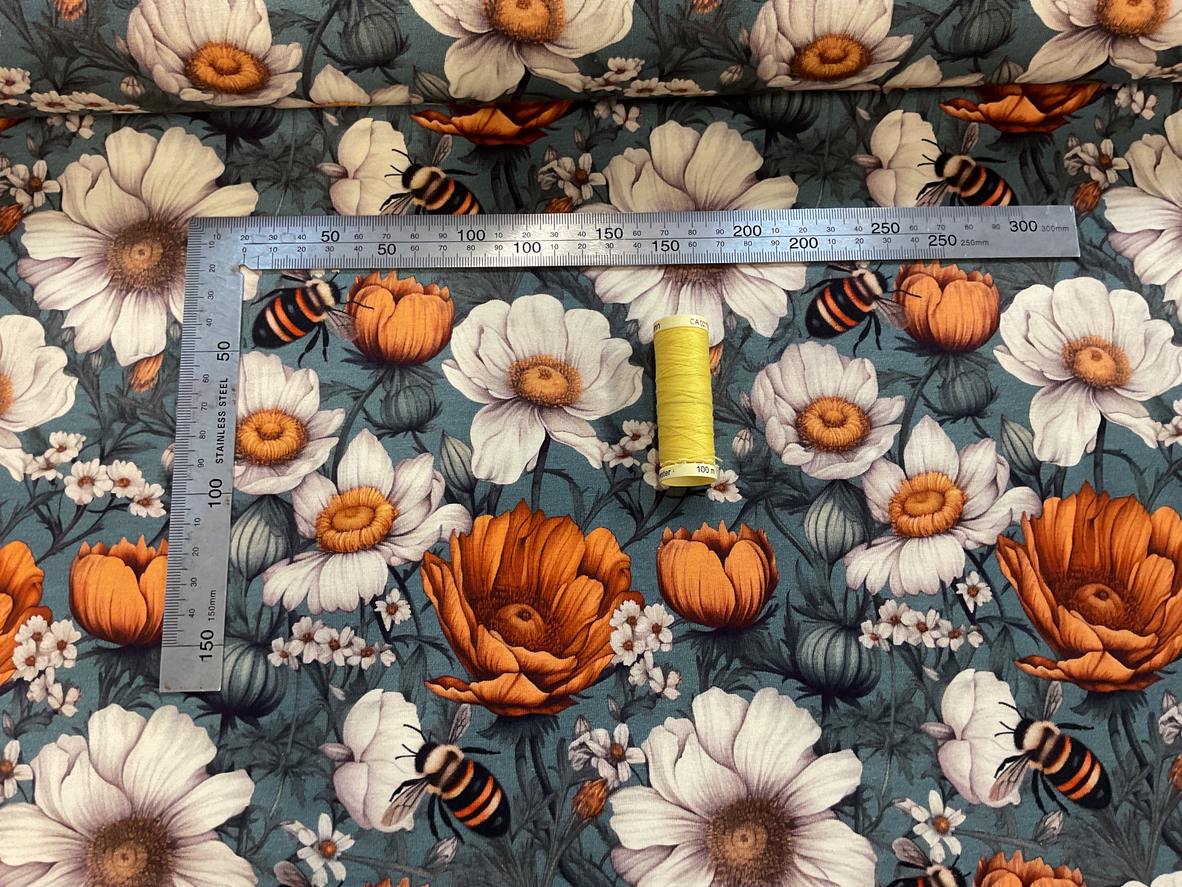 Searching for Pollen Cotton Jersey Fabric