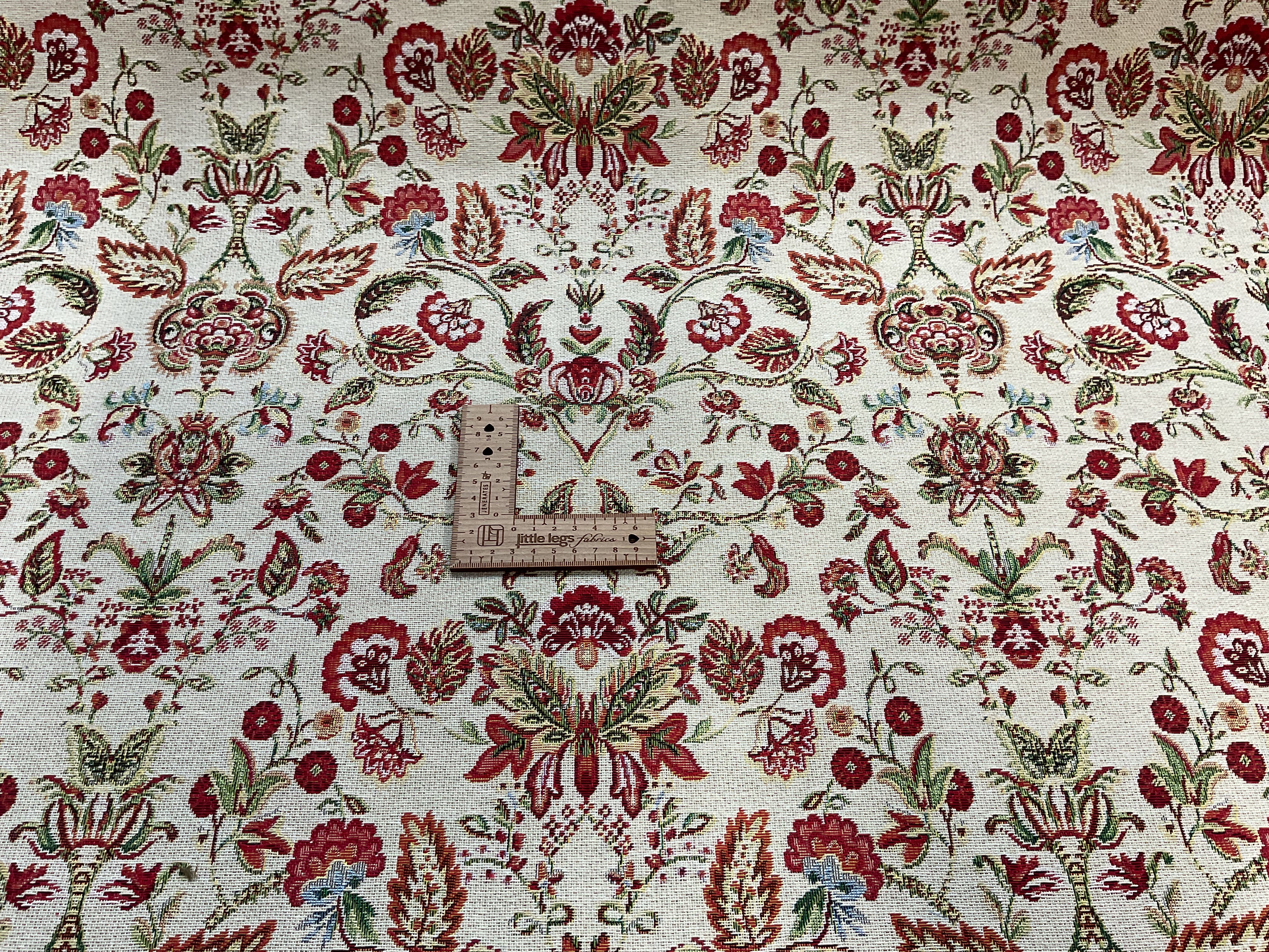 Vintage Floral Woven Tapestry