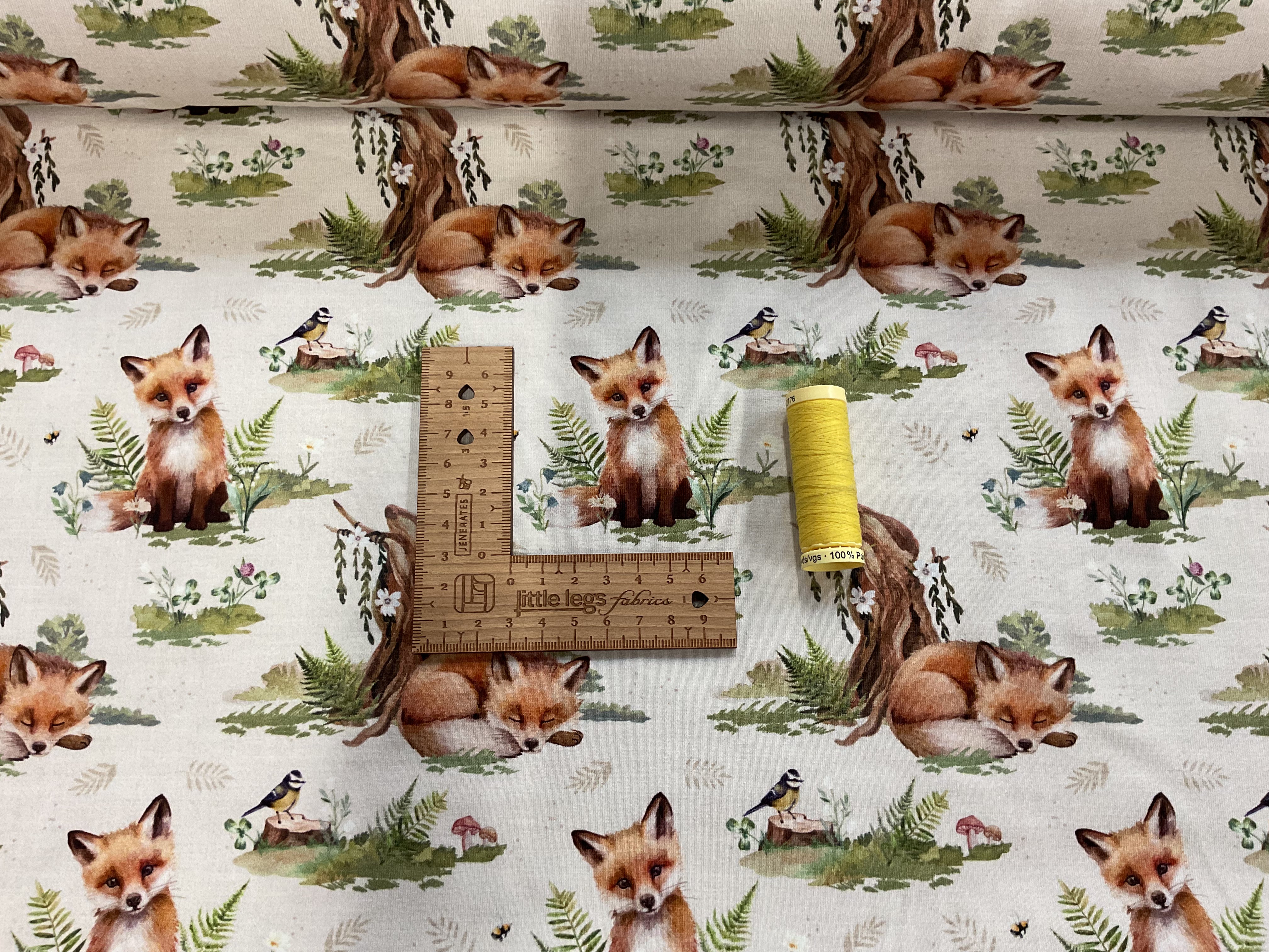 Fox Cub Cotton Jersey Fabric