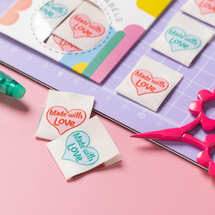 Made with Love sewing labels by Little Rosy Cheeks