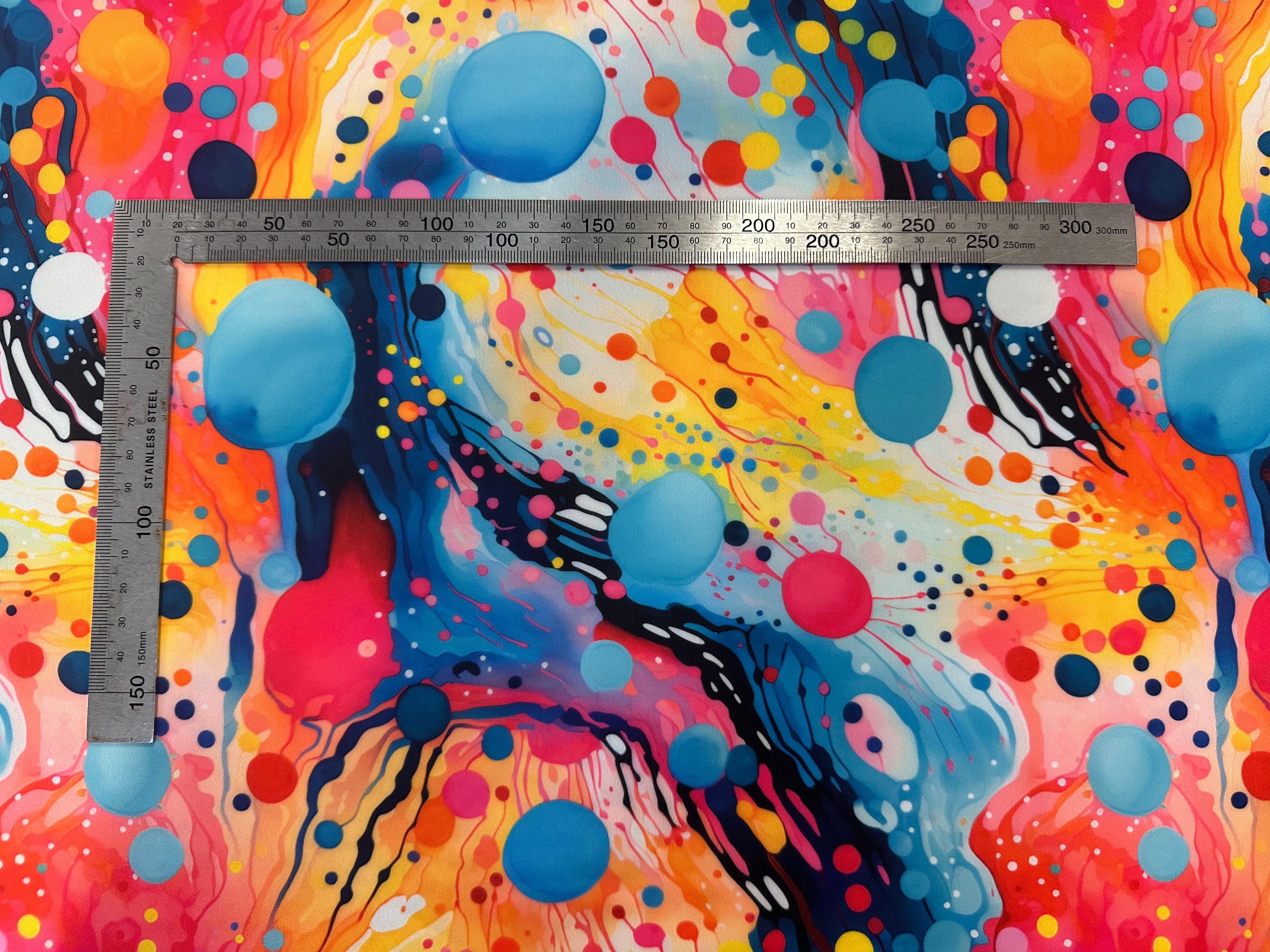 Colourful Swirly Abstract  SWIMWEAR SPF50