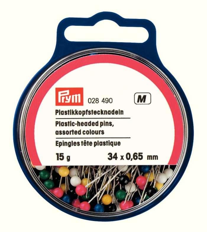 Prym Plastic-Headed Pins - 34 x 0,65mm