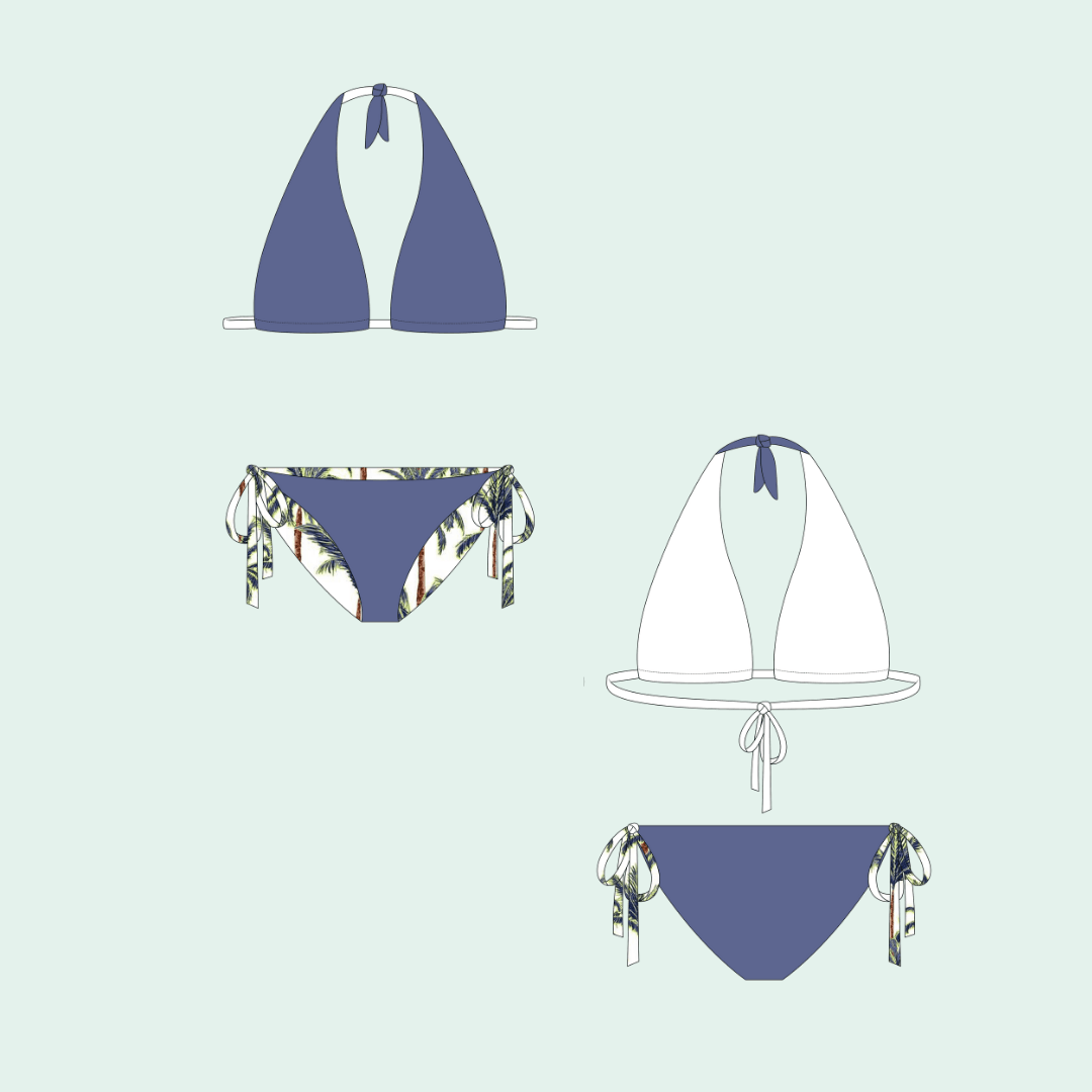 Sirena Patterns Tatiana Reversible Bikini Sewing Pattern