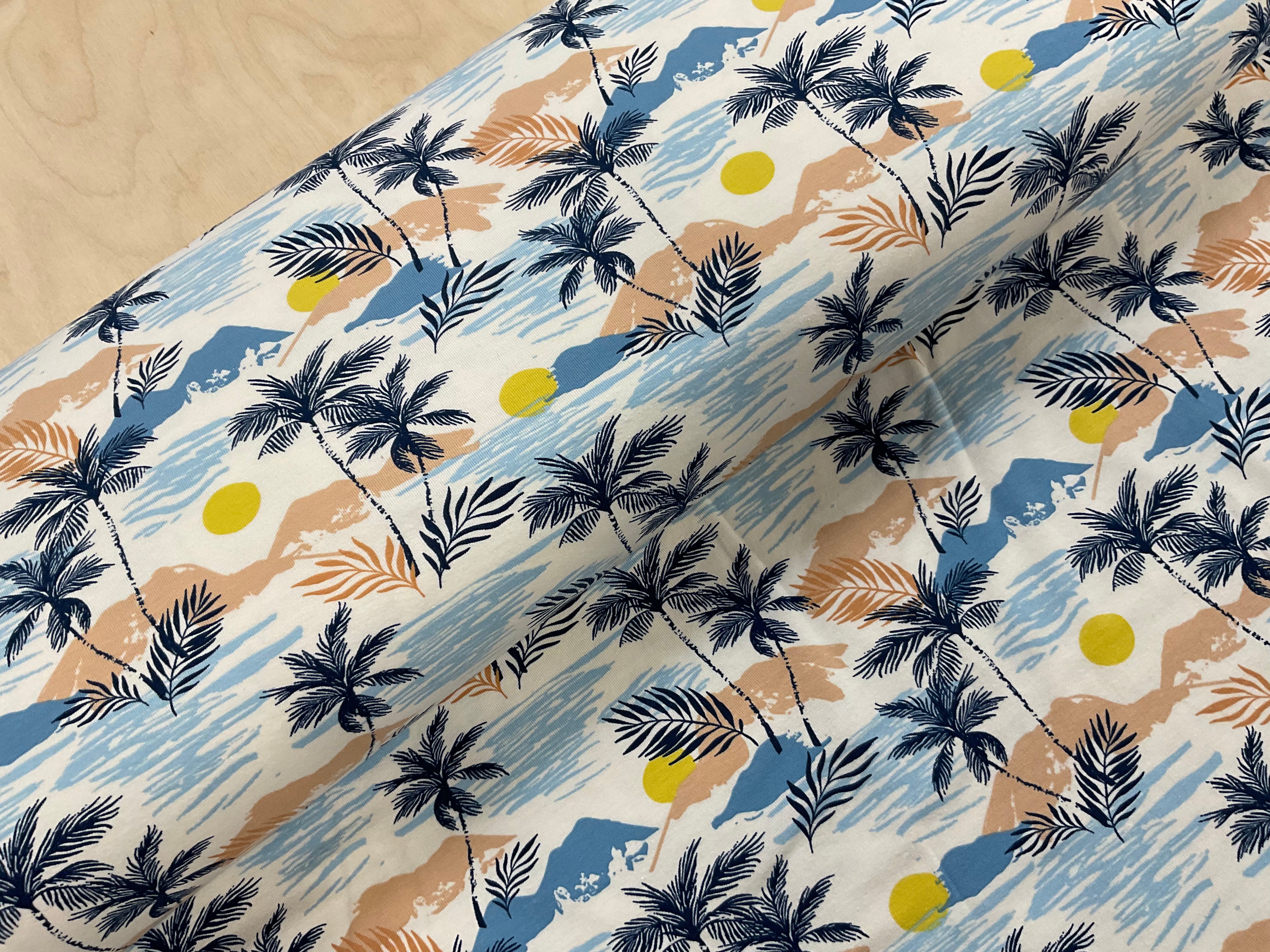 Beach Holiday Cotton Jersey Fabric