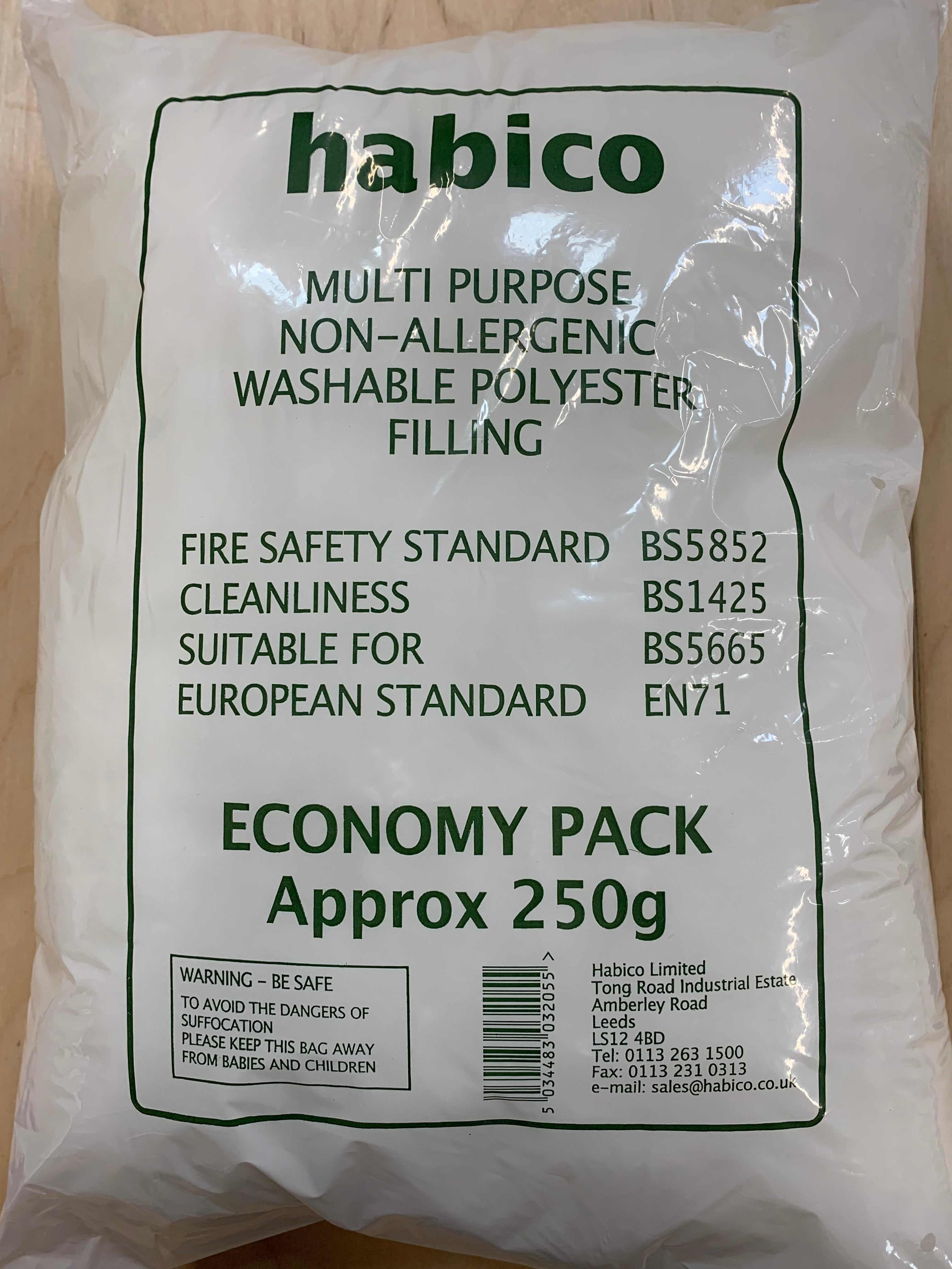 Habico 250g Multi Purpose Non-Allergenic Polyester Filling