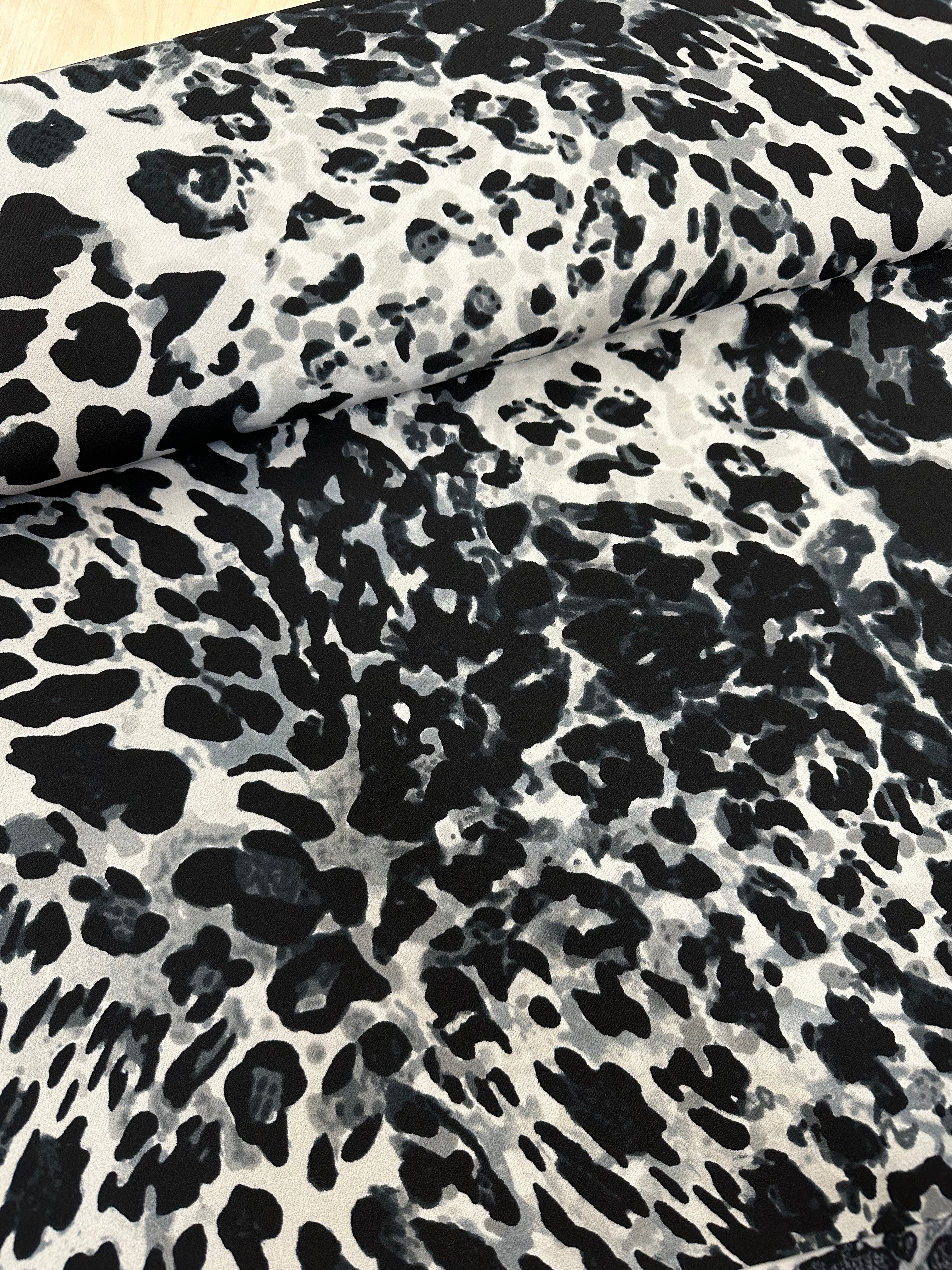 Grey Scuba Leopard Print