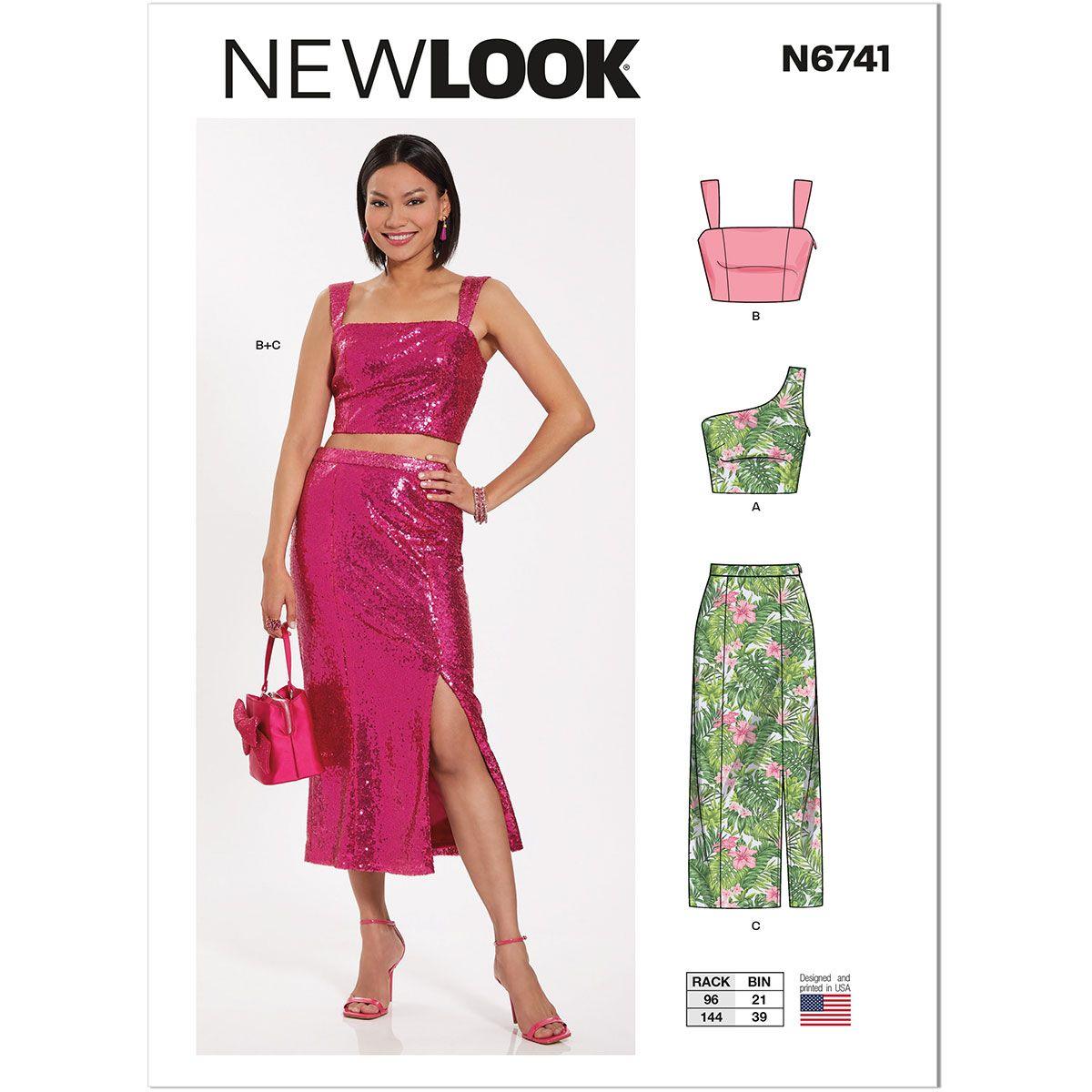 New Look N6741 Ladies Two Piece Skirt and Top Sewing Pattern
