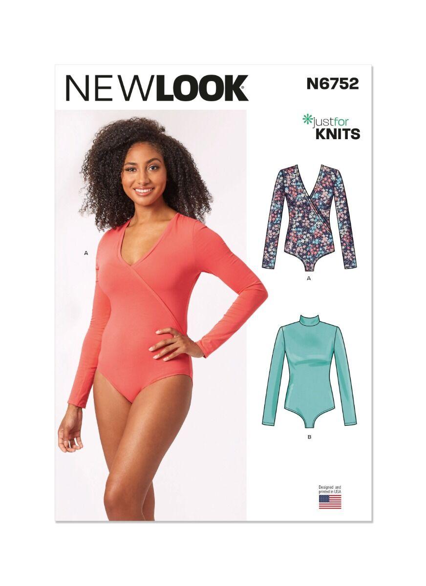 New Look N6752 Ladies Knit Bodysuit Sewing Pattern