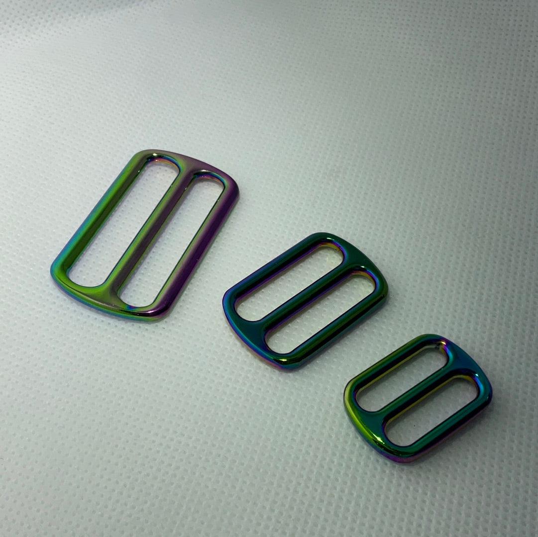 Rainbow Holographic Fixed Strap Slider - Various Sizes