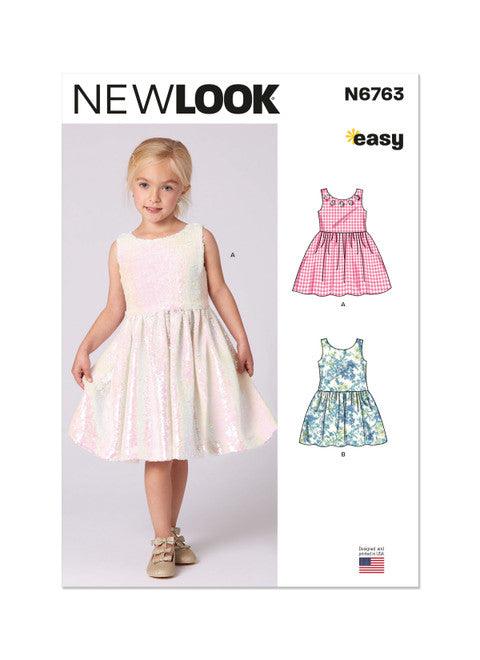 New Look N6763 Children’s Dress Sewing Pattern Ages 3 - 8 years