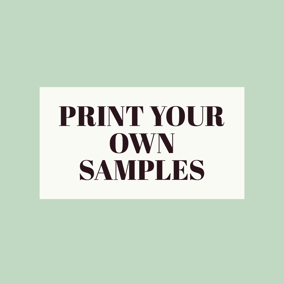 PRINT YOUR OWN CHINA- SAMPLES