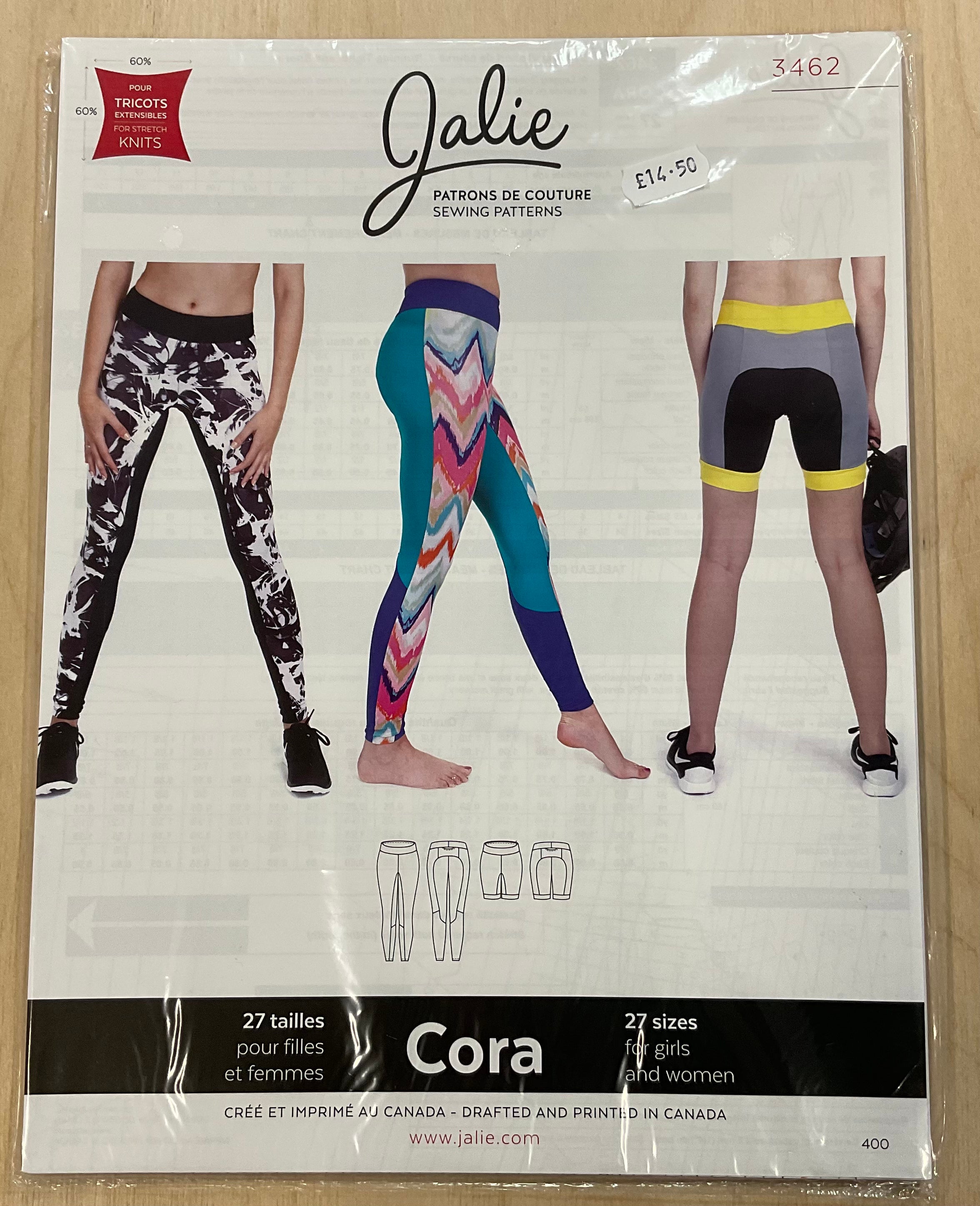 Cora leggings and shorts JALIE Girls and Women Sewing  Pattern