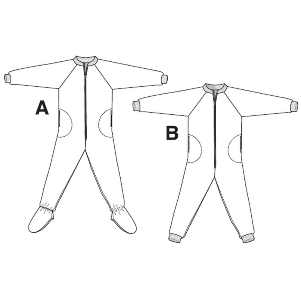 JALIE Footed Pajamas for Children and Adults Sewing Pattern Little