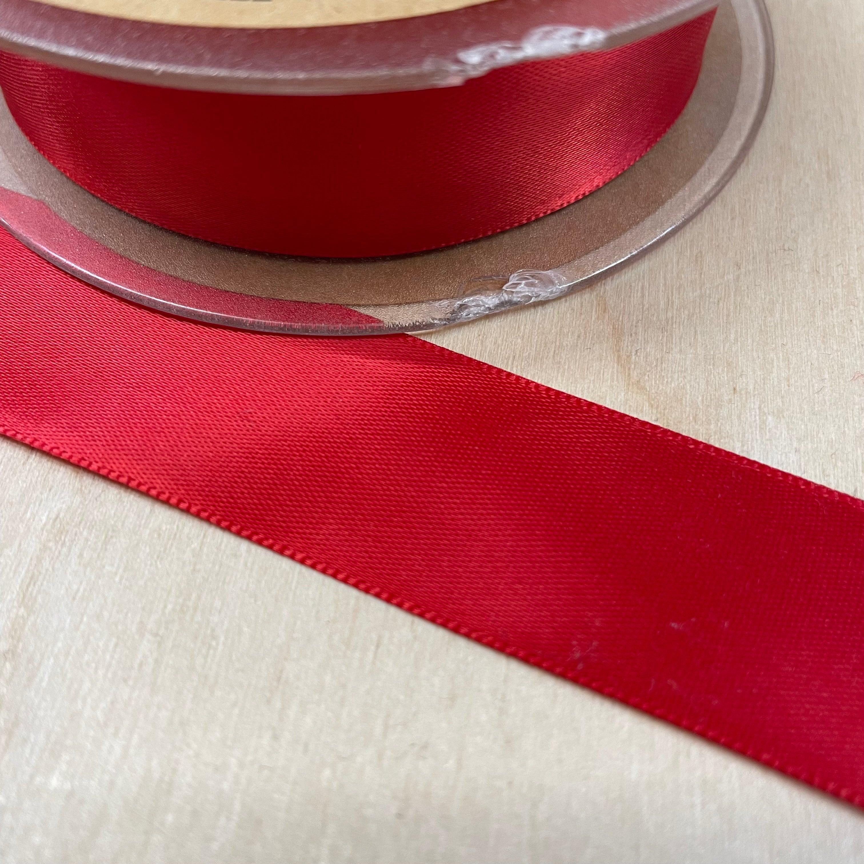 Red Satin Ribbon 25mm Ribbon