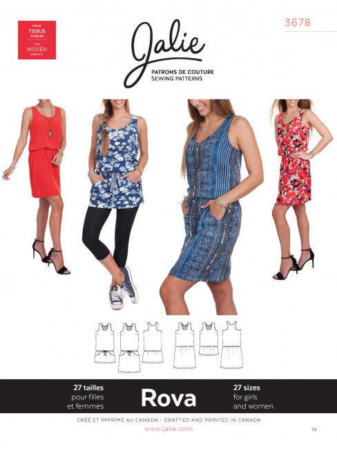 Rova Tank Dress JALIE Woman’s and Girls Sewing Pattern
